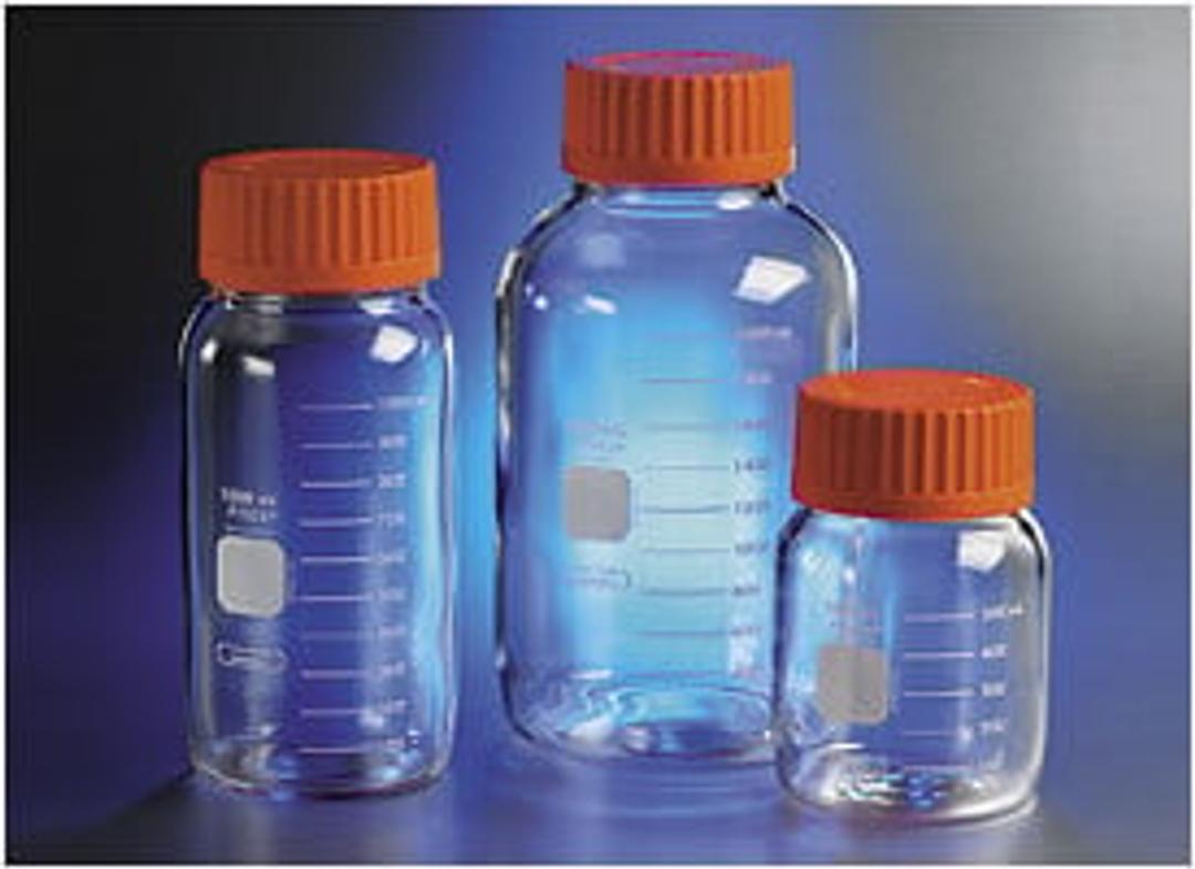 PYREX® 2L Round Wide Mouth Media Storage Bottles, with GLS80 Screw Cap - Corning Life Sciences - General Lab