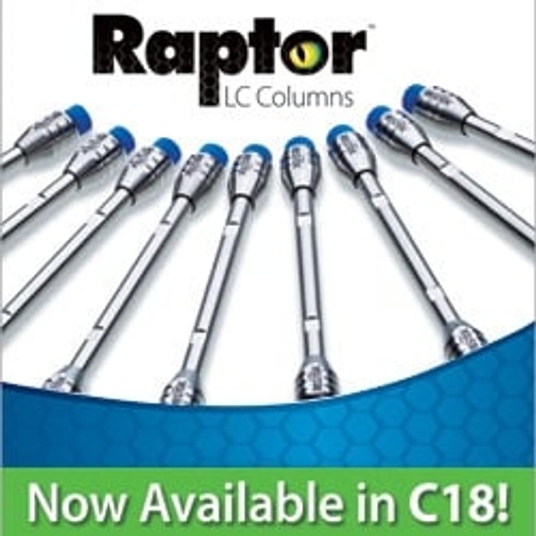 Raptor™ C18 LC Columns (USP L1) - Restek Corp. - Separations