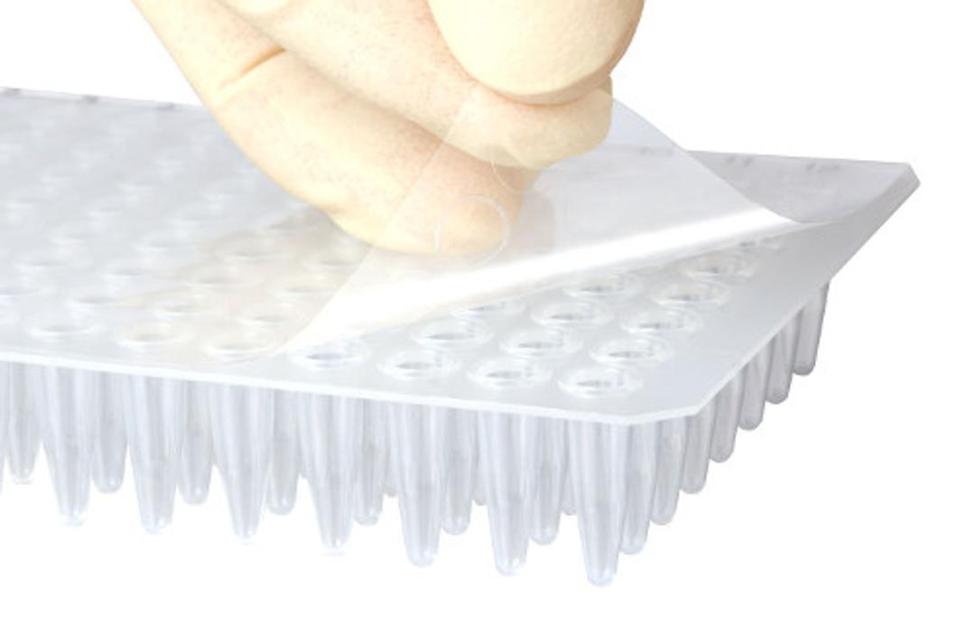 Highly transparent adhesive sealing tape for qPCR - SARSTEDT AG - Life Sciences
