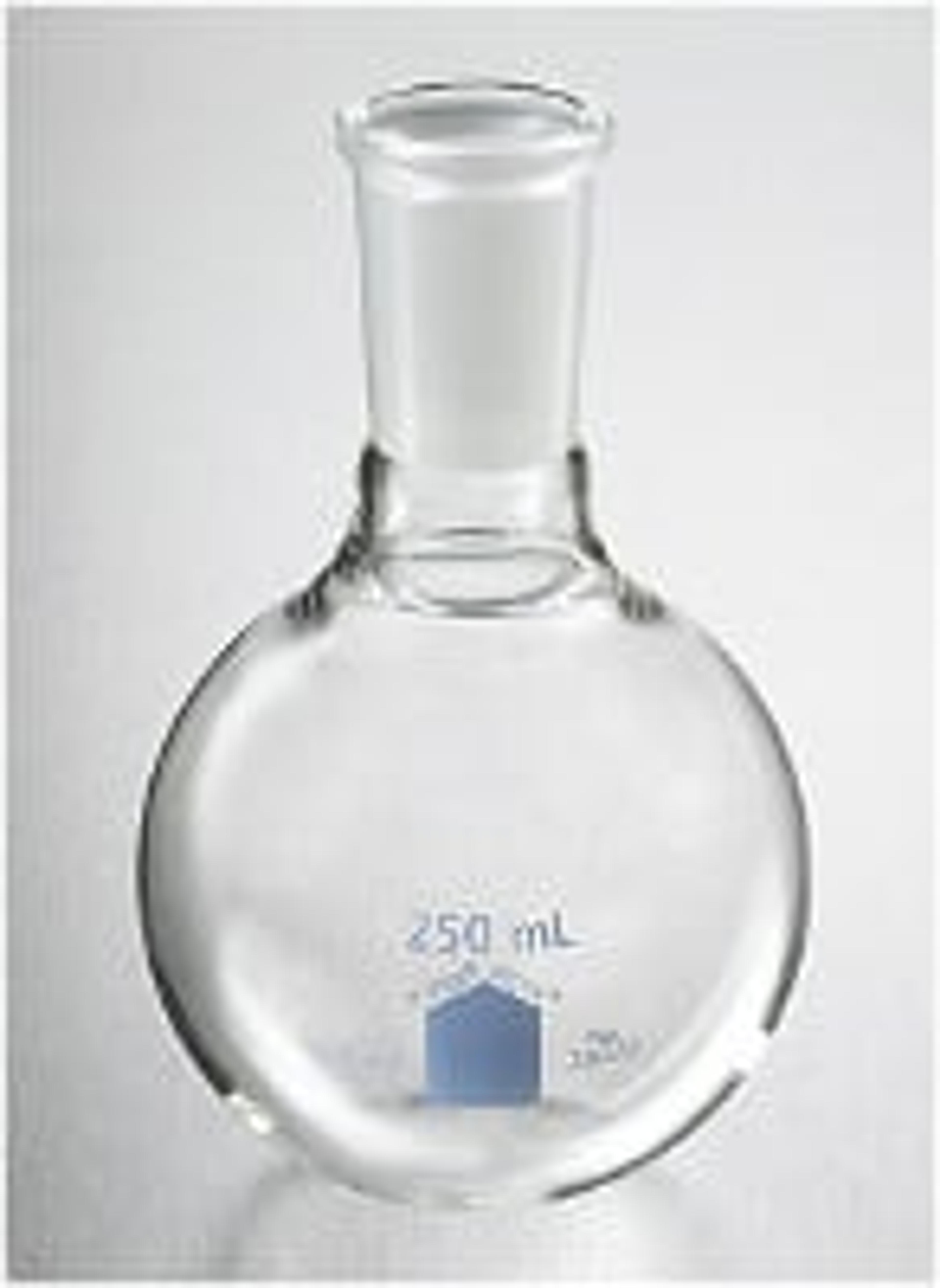 PYREX® VISTA™ 100 mL Short Neck Boiling Flask, Round Bottom, 24/40 Standard Taper Joint - Corning Life Sciences - General Lab