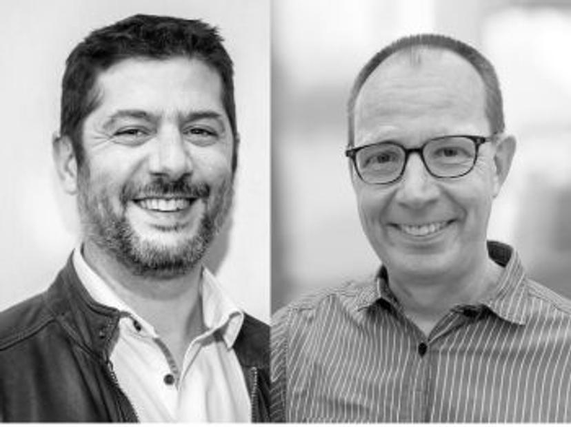 Headshot of Christophe Delzongle, Head of Metrology and Service France, and Axel Taube, Product Service Manager at Sartorius