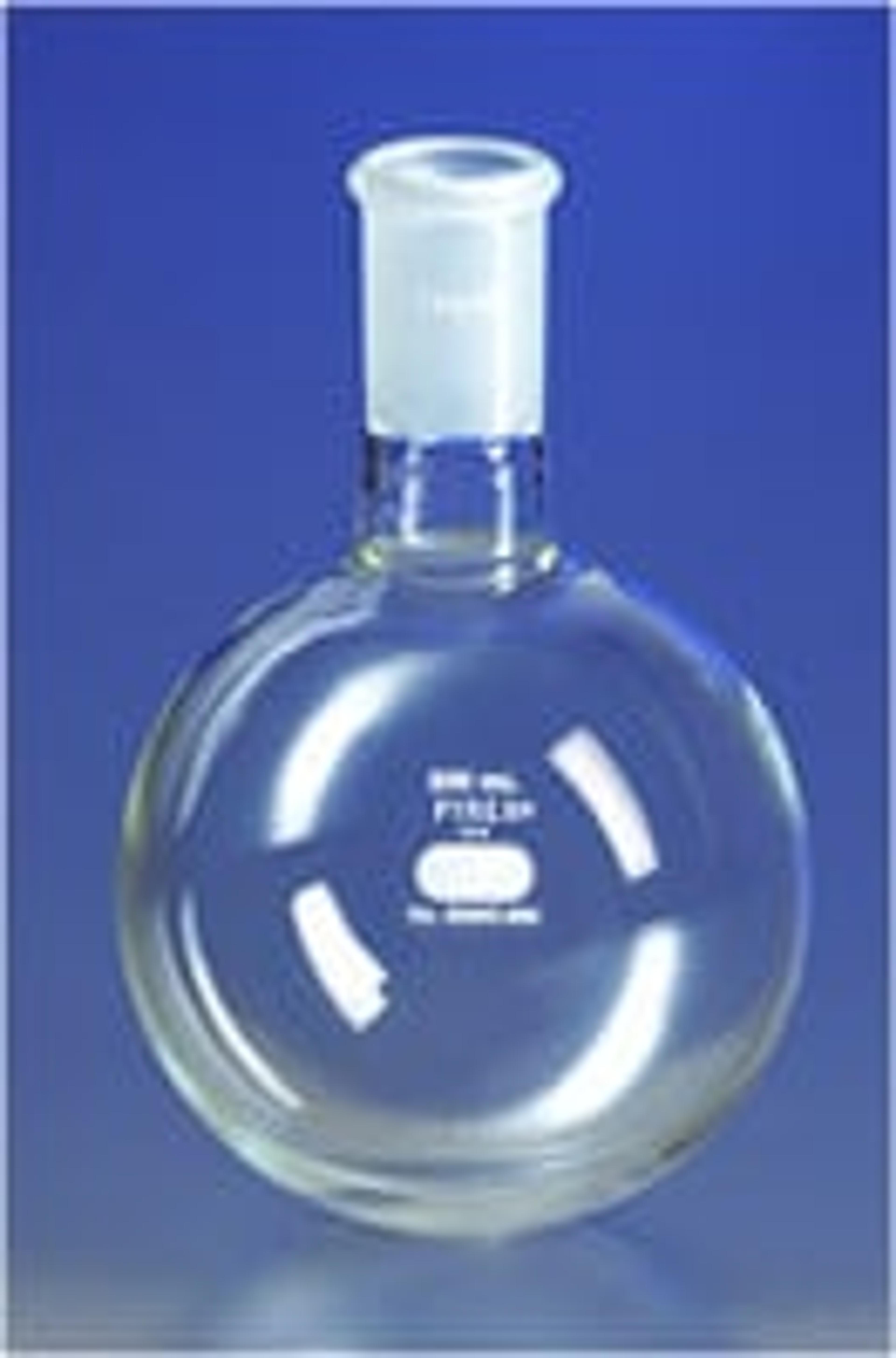 PYREX® 100 mL Heavy Wall Short Neck Boiling Flask, Round Bottom, 24/40 Standard Taper Joints - Corning Life Sciences - General Lab