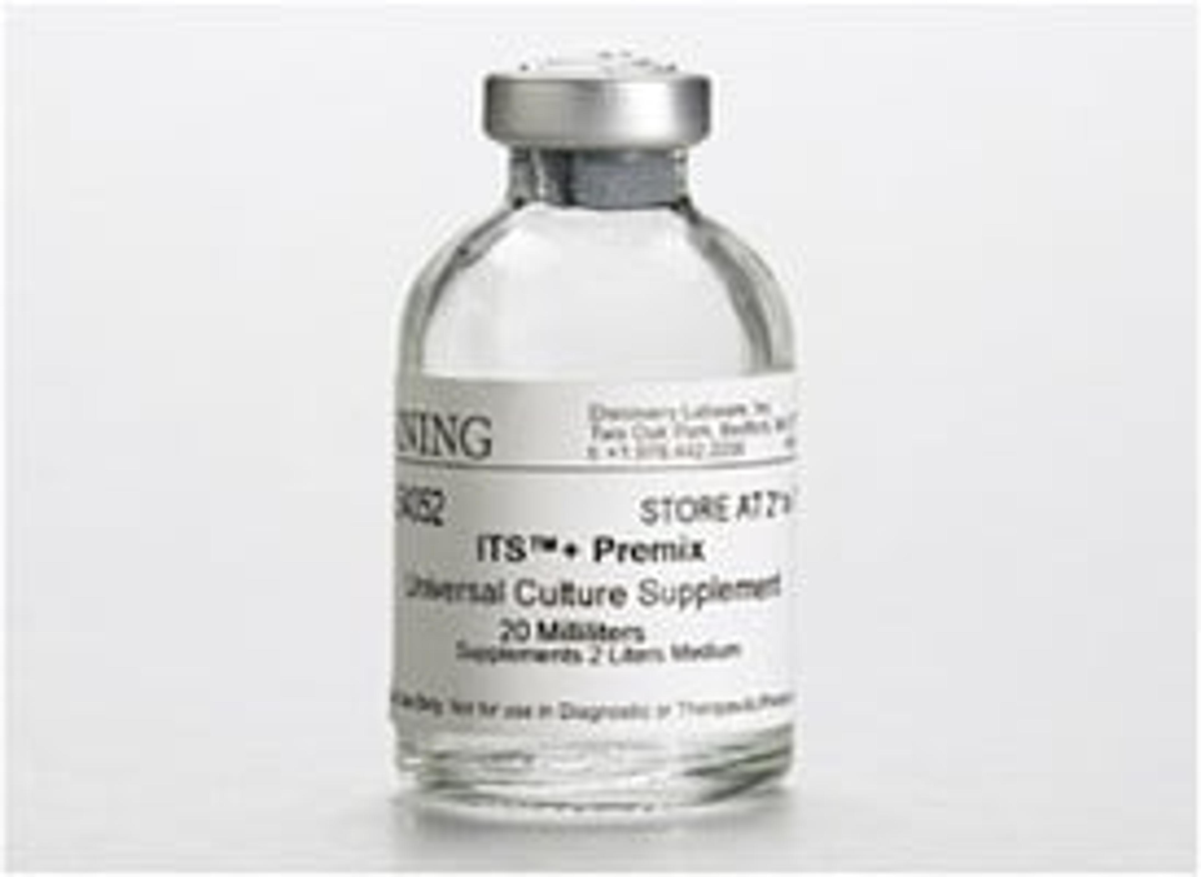 Corning® ITS+ Premix Universal Culture Supplement, 20 mL, 1/Pack - Corning Life Sciences - Life Sciences