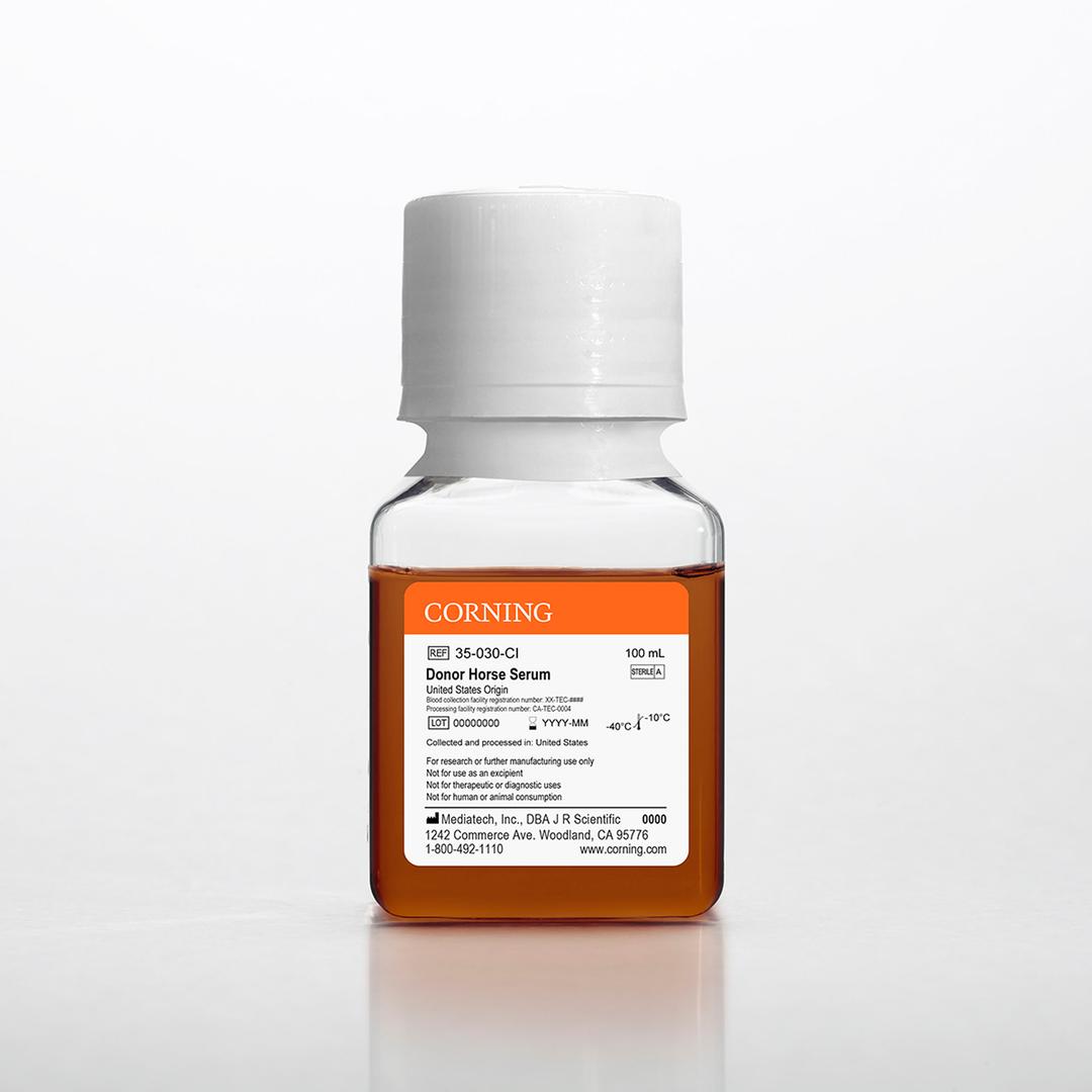 Corning® Donor Horse Serum, 100 mL, United States Origin - Corning Life Sciences - Life Sciences