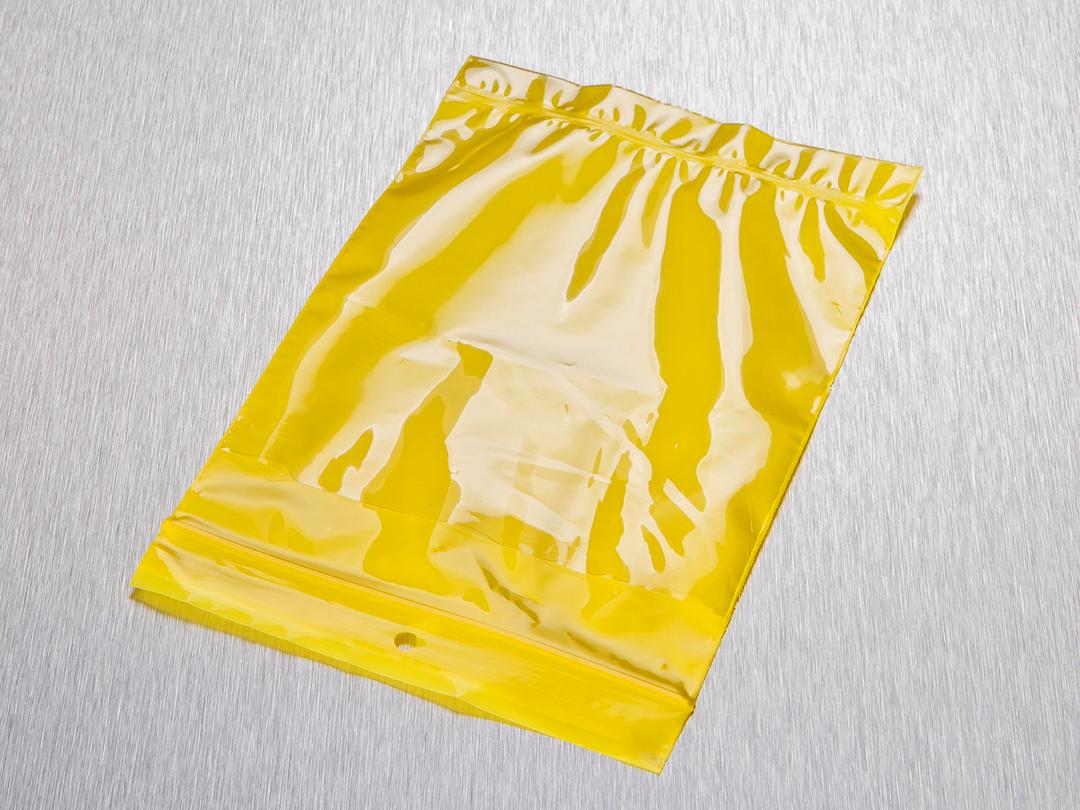 Corning® Gosselin™ Resealable Plastic Bag, Double Pocket, Height 170 mm, Width 125 mm, Yellow PE, 4000/Case - Corning Life Sciences
