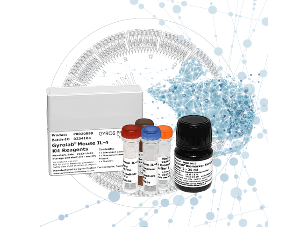 Gyrolab® Mouse IL-4 Kit - Gyros Protein Technologies - Life Sciences