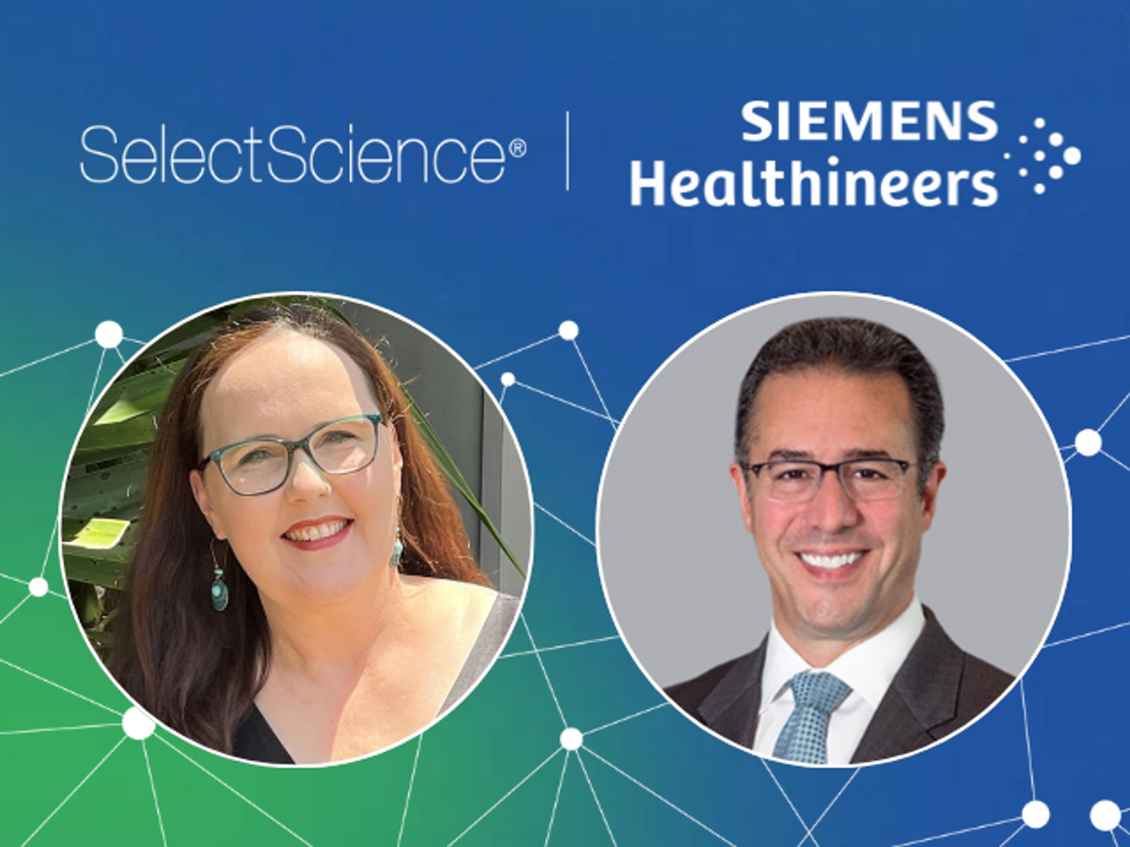 Image containing headshot photos of webinar speakers Dr. Louise Cullen and Dr. James Januzzi