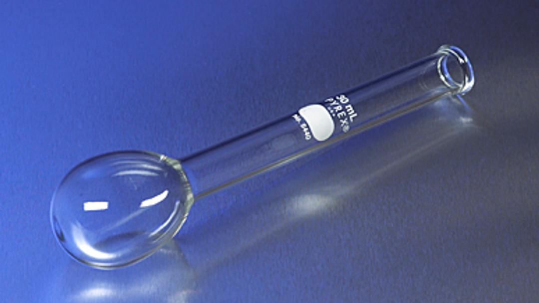 PYREX® 30 mL Round Bottom Micro Kjeldahl Flask with Long Neck - Corning Life Sciences - General Lab