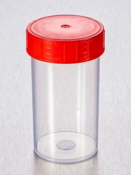 Corning® Gosselin™ Straight Container, 180 mL, PP, Red Screw Cap, Assembled, 264/Case - Corning Life Sciences