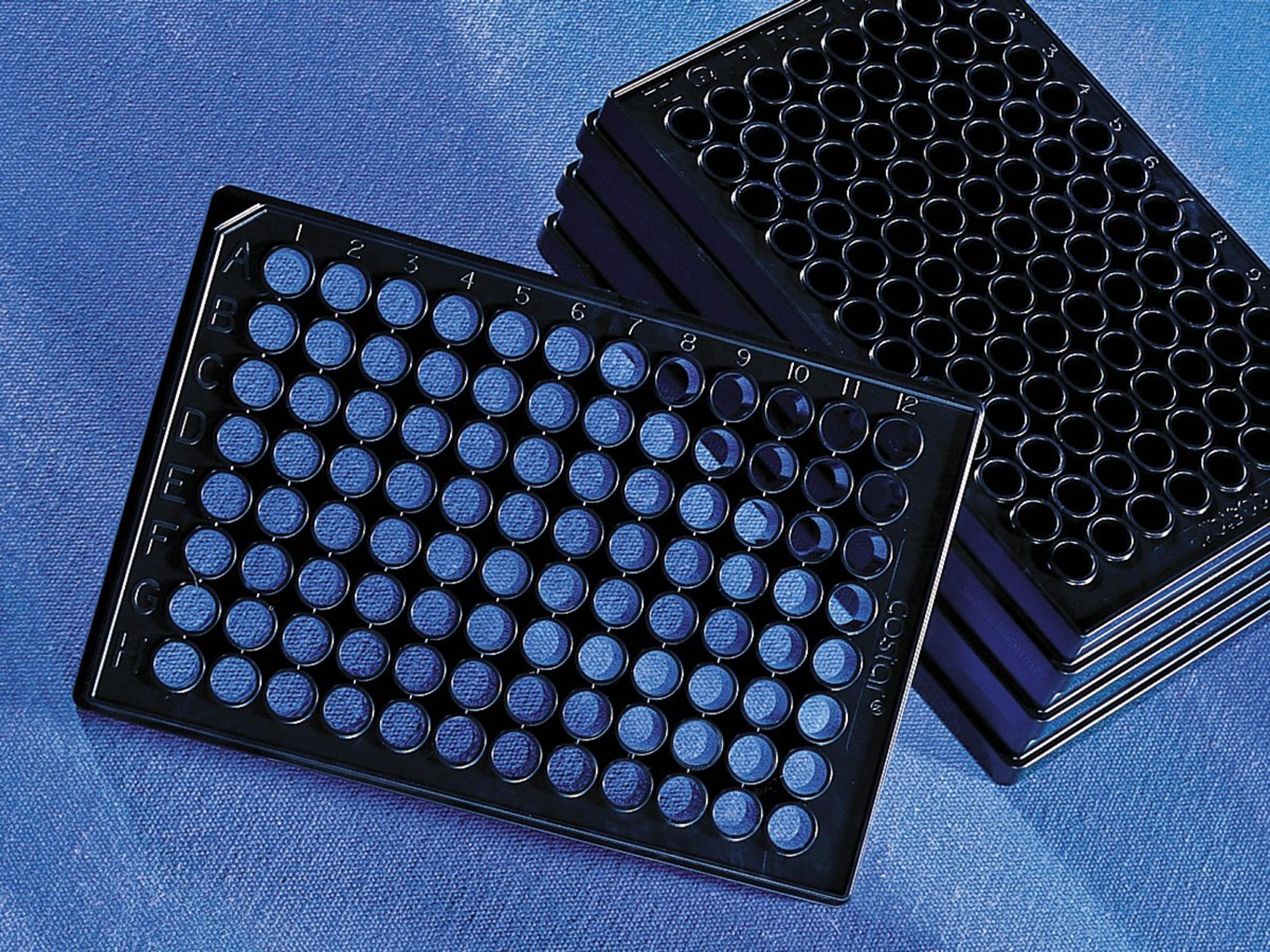Corning® 96-well Special Optics Flat Clear Bottom Black Polystyrene TC-treated Microplates, 25 per Bag, without Lid, Sterile - Corning Life Sciences - Life Sciences