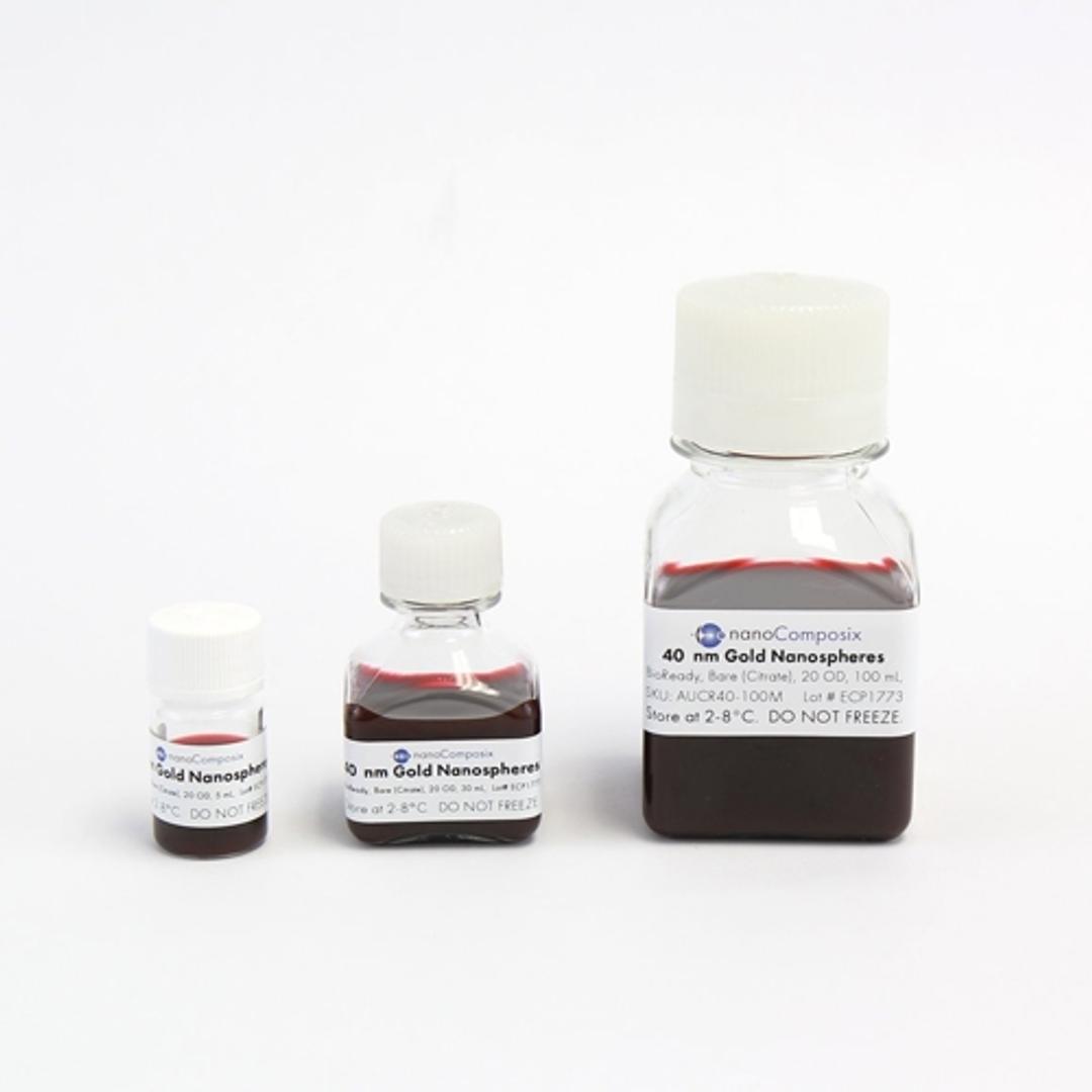 BioReady Citrate Gold Nanospheres - 40 nm - nanoComposix - Life Sciences