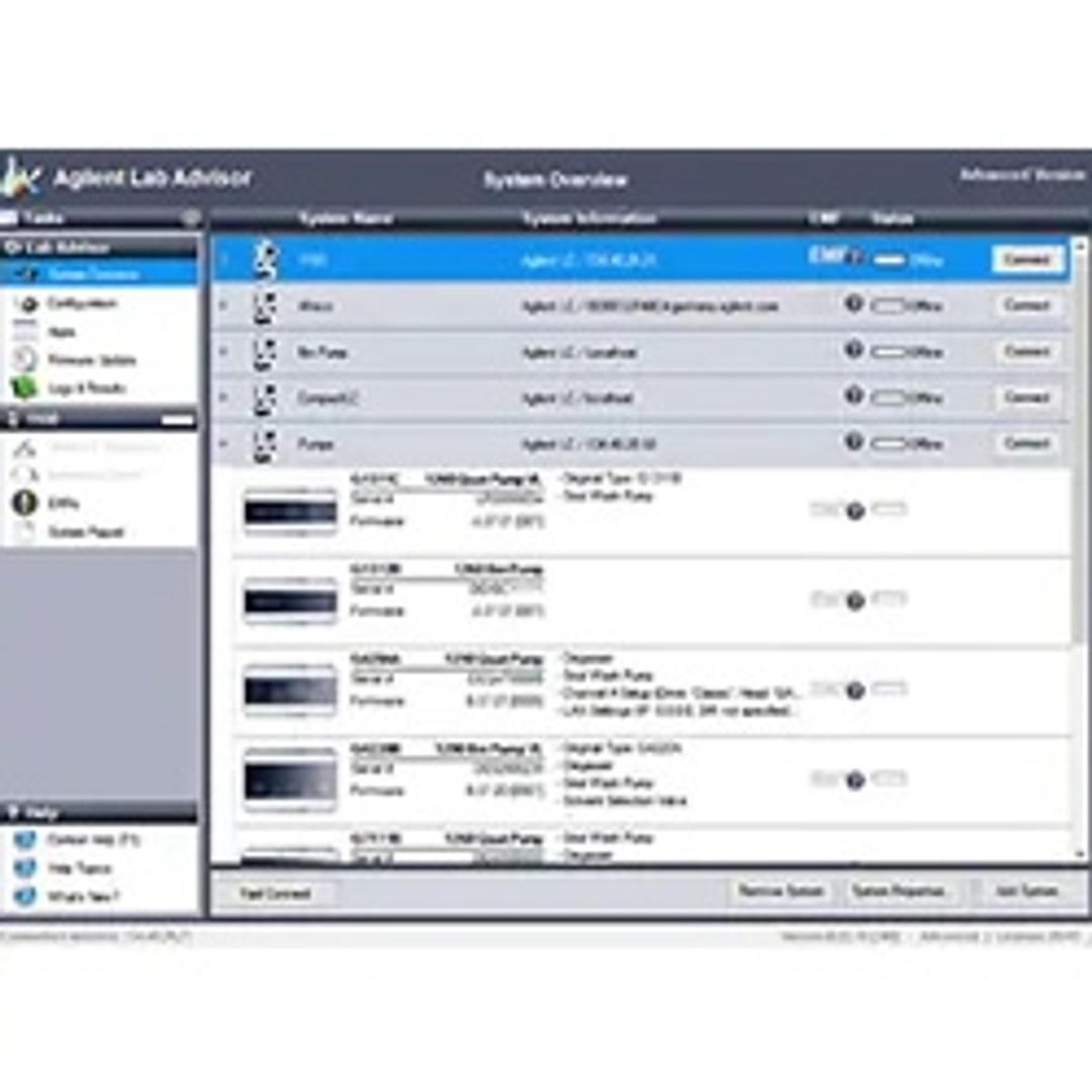 Lab Advisor Software - Agilent Technologies - Separations