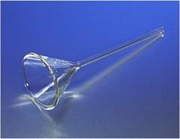 PYREX® 65 mm Diameter 60° Angle Fluted Funnel with Long Stem - Corning Life Sciences - General Lab