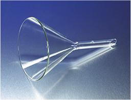 PYREX® Plain 147 mm Diameter 60° Angle Funnel with Long Wide Stem - Corning Life Sciences