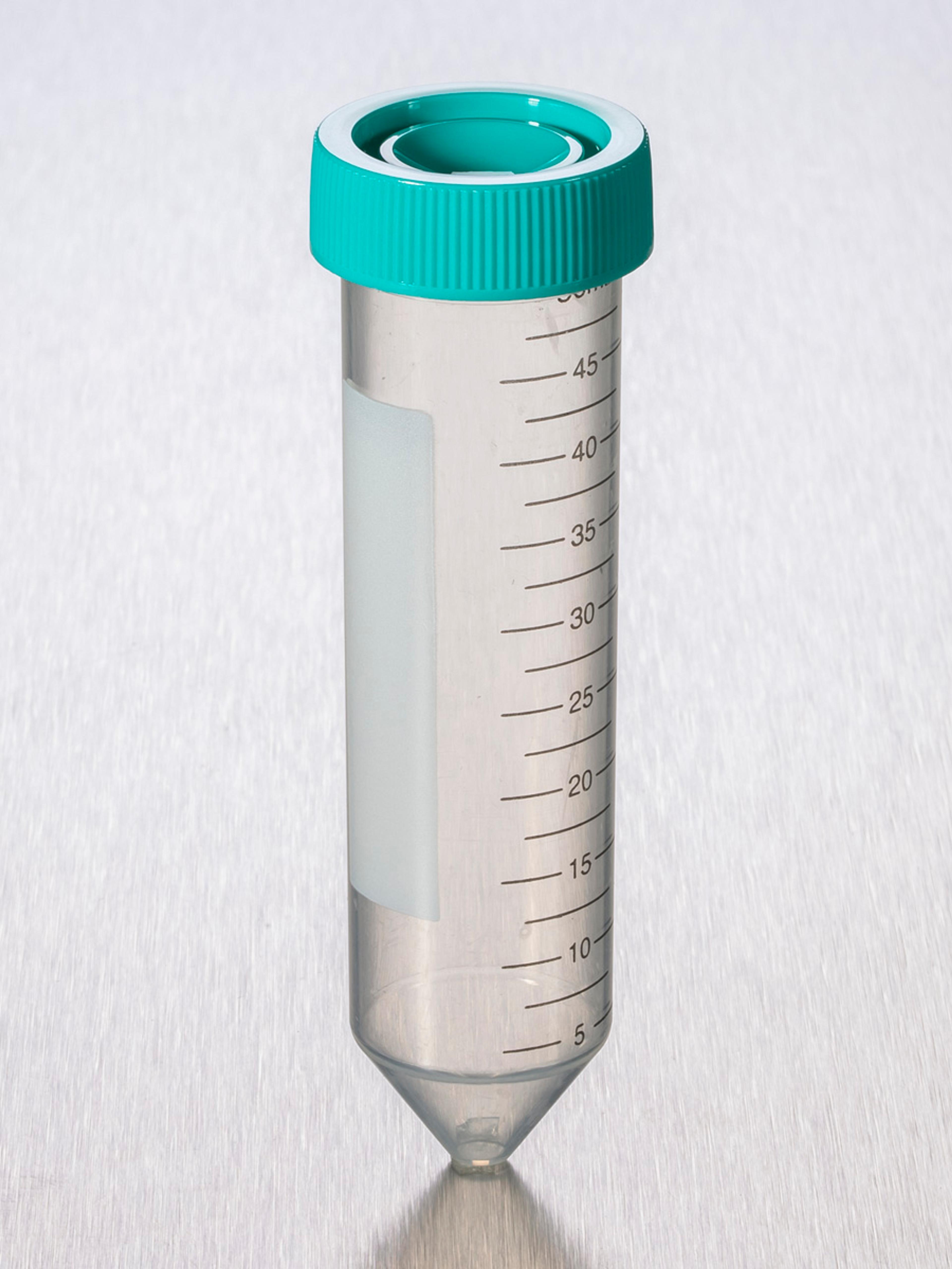 Corning® Gosselin™ Conical Base Tube, 50 mL, PP, with Printed Graduation, Green Cap, 25/Bag, 500/Case - Corning Life Sciences