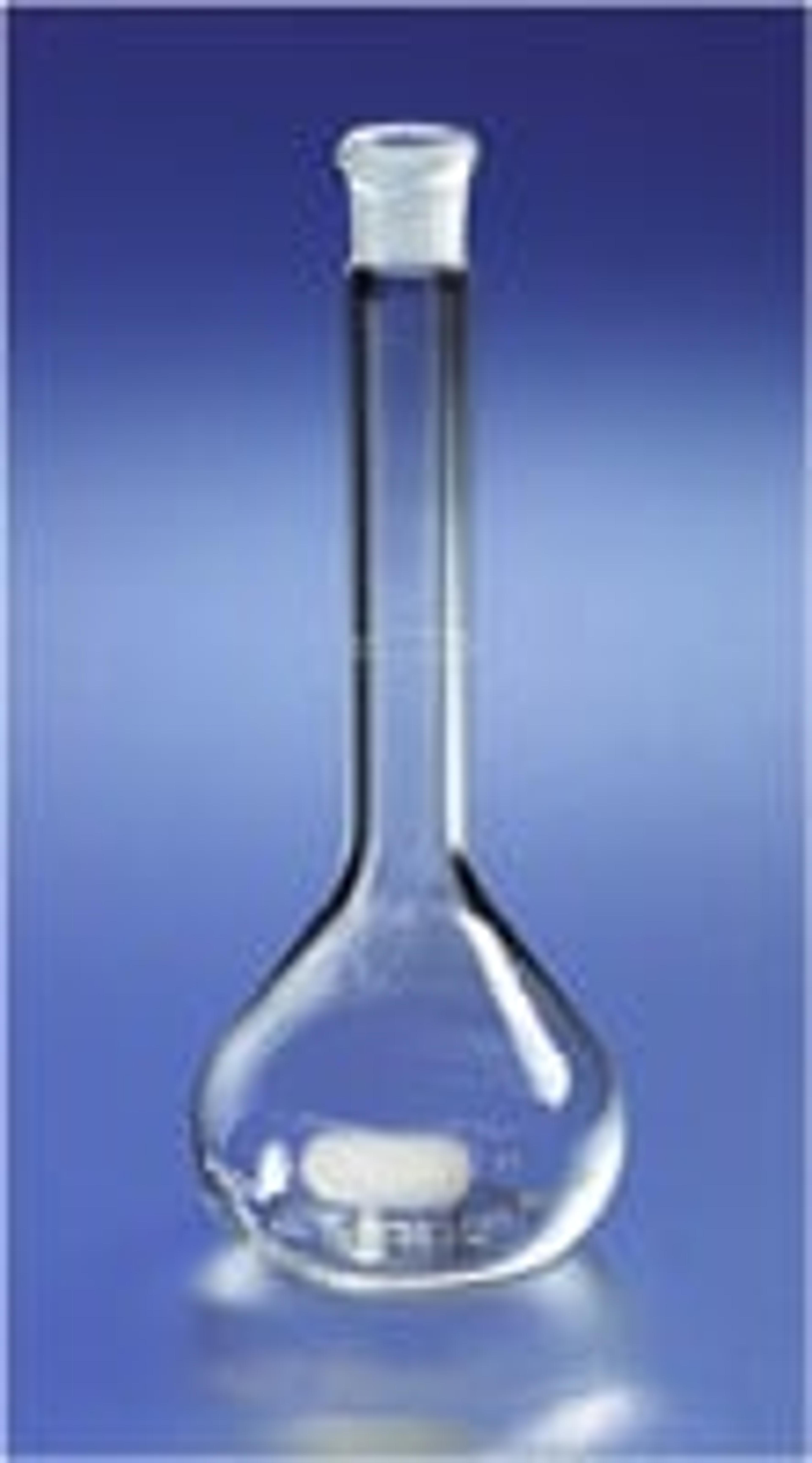 PYREX® 10 mL Class A Volumetric Flask with Polyethylene Standard Taper Stopper - Corning Life Sciences - General Lab