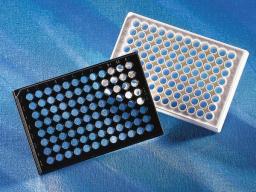 Corning® 96-well Flat Clear Bottom Black Polystyrene Multicoated Microplates, with Lid, 10 Per Bag - Corning Life Sciences - Life Sciences