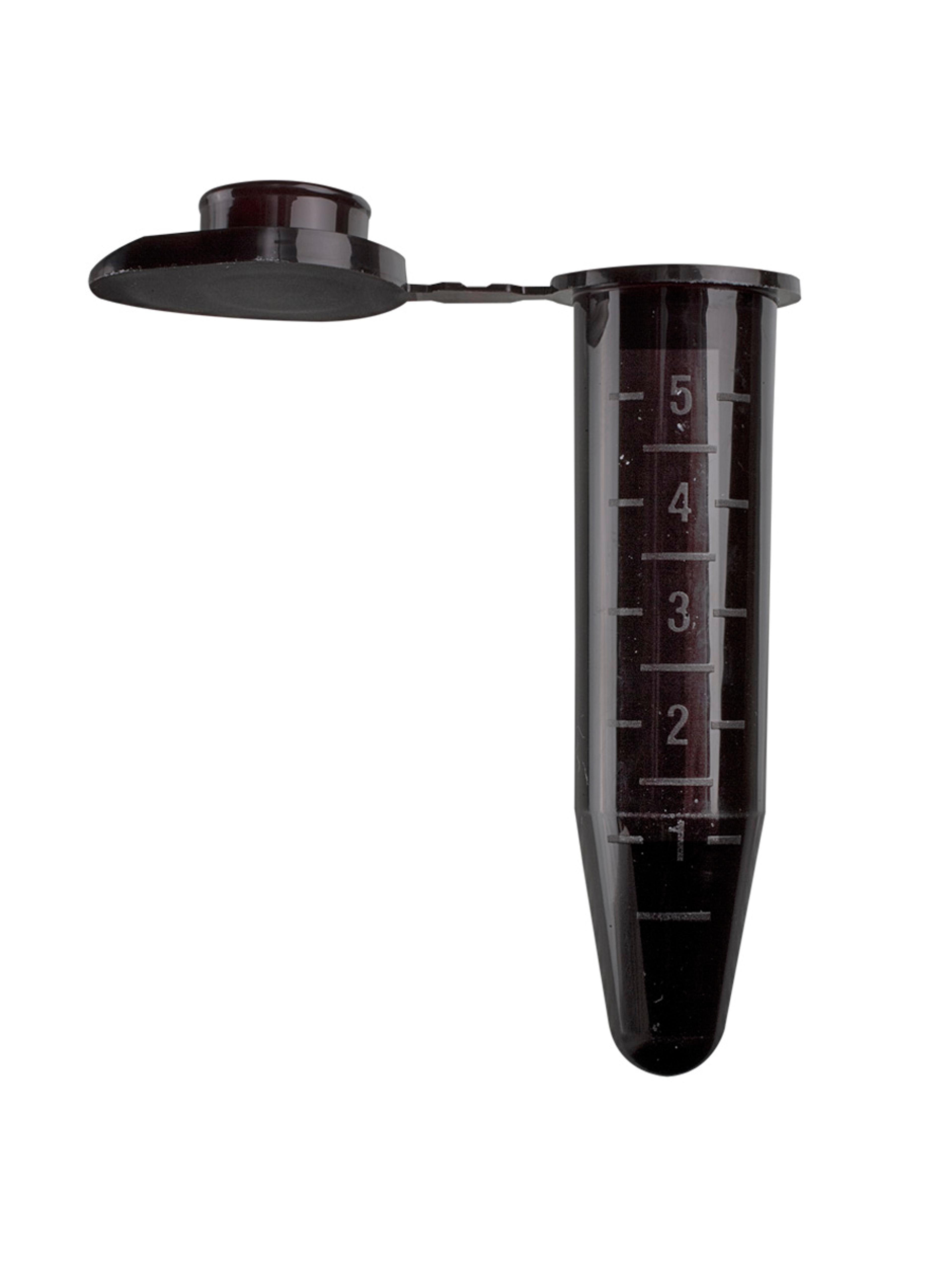 Axygen® 5.0 mL MaxyClear Snaplock Microcentrifuge Tube, Polypropylene, Amber, Nonsterile,250 Tubes/Pack, 5 Packs/Case - Corning Life Sciences