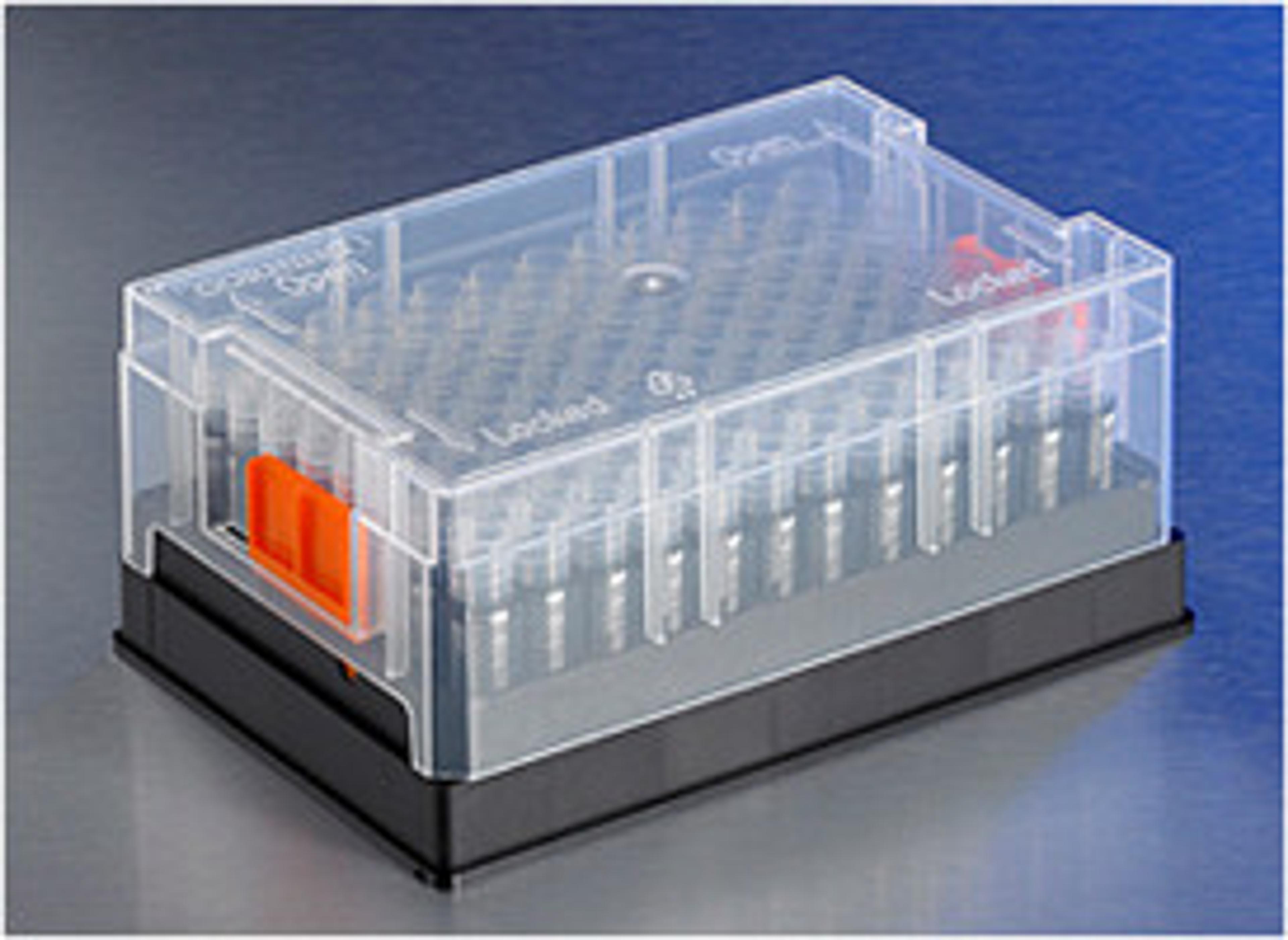 Corning® 96 1D/2D Bar Coded Storage Tubes, 1.3 mL, Without Screw Caps, Racked, 96/Pack, 10 Packs/Case, 960 Tubes/Case - Corning Life Sciences - Lab Automation