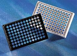 Corning® 96-well Black/Clear Flat Bottom Polystyrene High Bind Microplate, 25 per Bag, without Lid, Nonsterile - Corning Life Sciences - Life Sciences