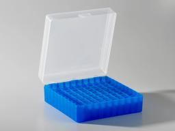 Axygen® Microcentrifuge Tube Storage Box, 100 x 1.5 to 2.0 mL, Blue - Corning Life Sciences