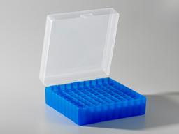 Axygen® Microcentrifuge Tube Storage Box, 100 x 1.5 to 2.0 mL, Blue - Corning Life Sciences