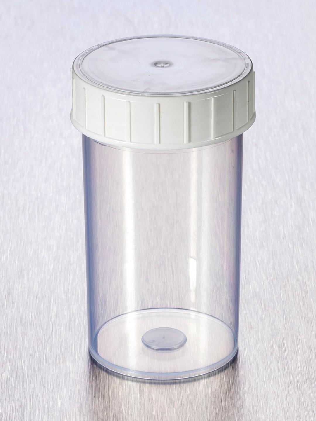 Corning® Gosselin™ Straight Container, 180 mL, PP, White Screw Cap, Assembled, Sterile, 264/Case - Corning Life Sciences