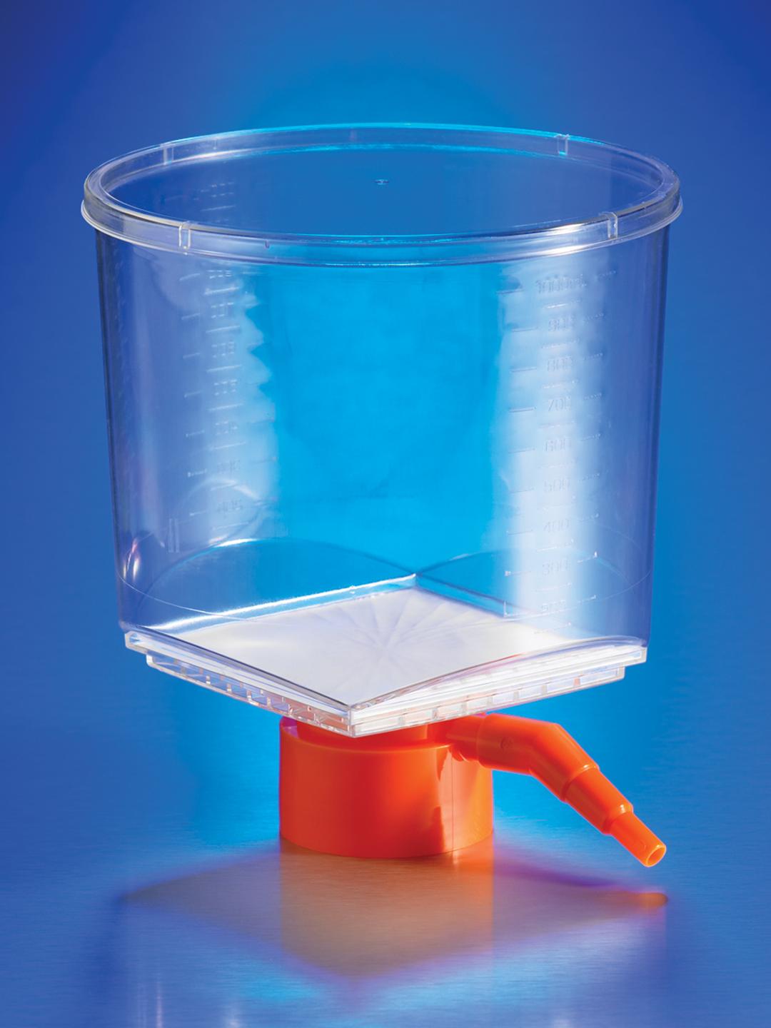 Corning® 1000 mL Bottle Top Vacuum Filter, 0.22 µm Pore 54.5cm² CA Membrane, Fits 45 mm Diameter Necks, Sterile, 12/Case - Corning Life Sciences - Separations