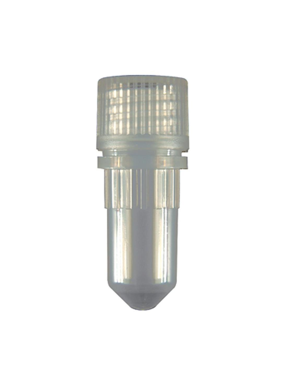 Axygen® 0.5 mL Conical Screw Cap Microcentrifuge Tube and Cap, with O-ring, Polypropylene, Clear Cap, Sterile - Corning Life Sciences - Lab Automation