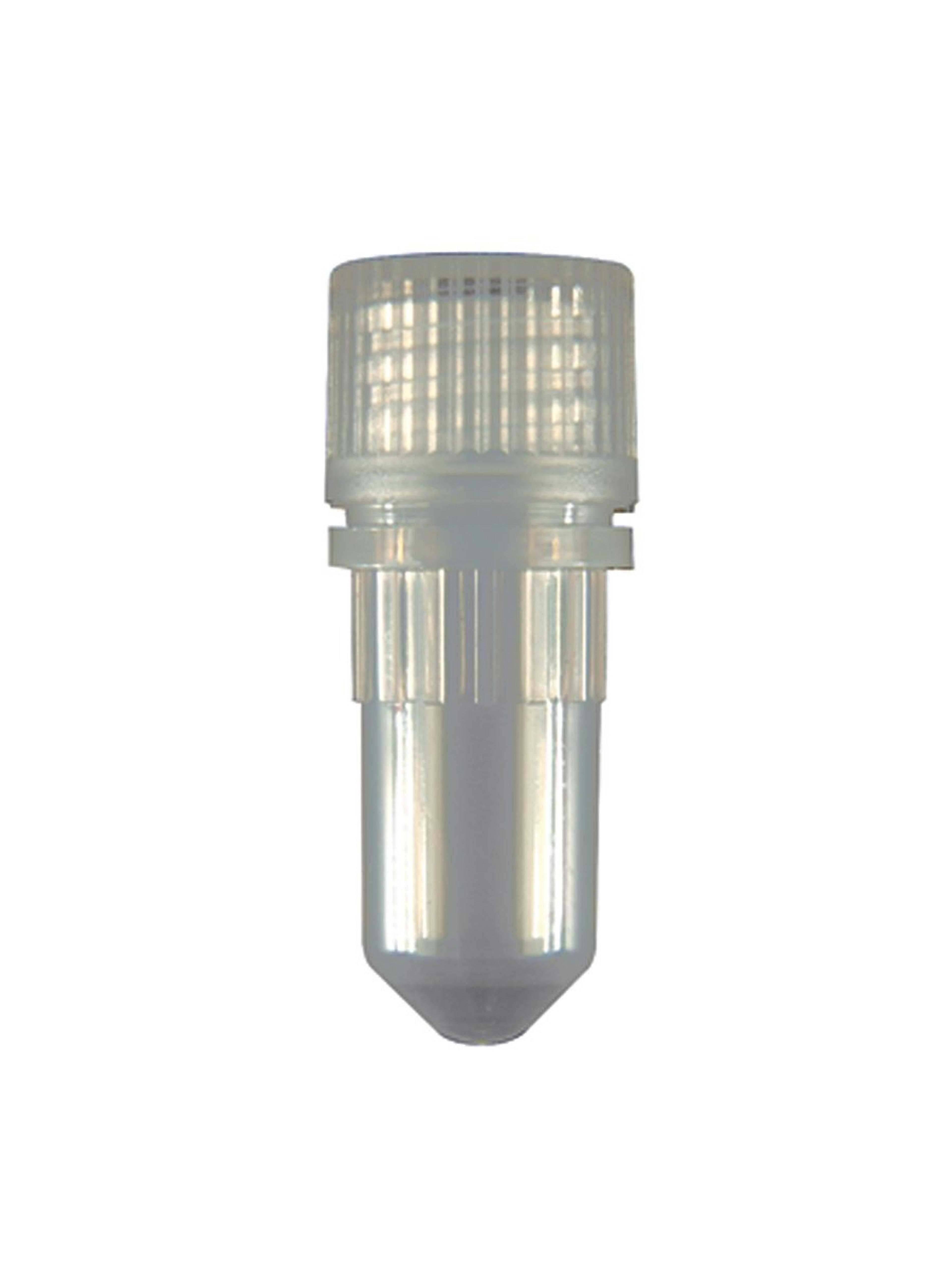 Axygen® 0.5 mL Conical Screw Cap Microcentrifuge Tube and Cap, with O-ring, Polypropylene, Clear Cap, Sterile - Corning Life Sciences - Lab Automation