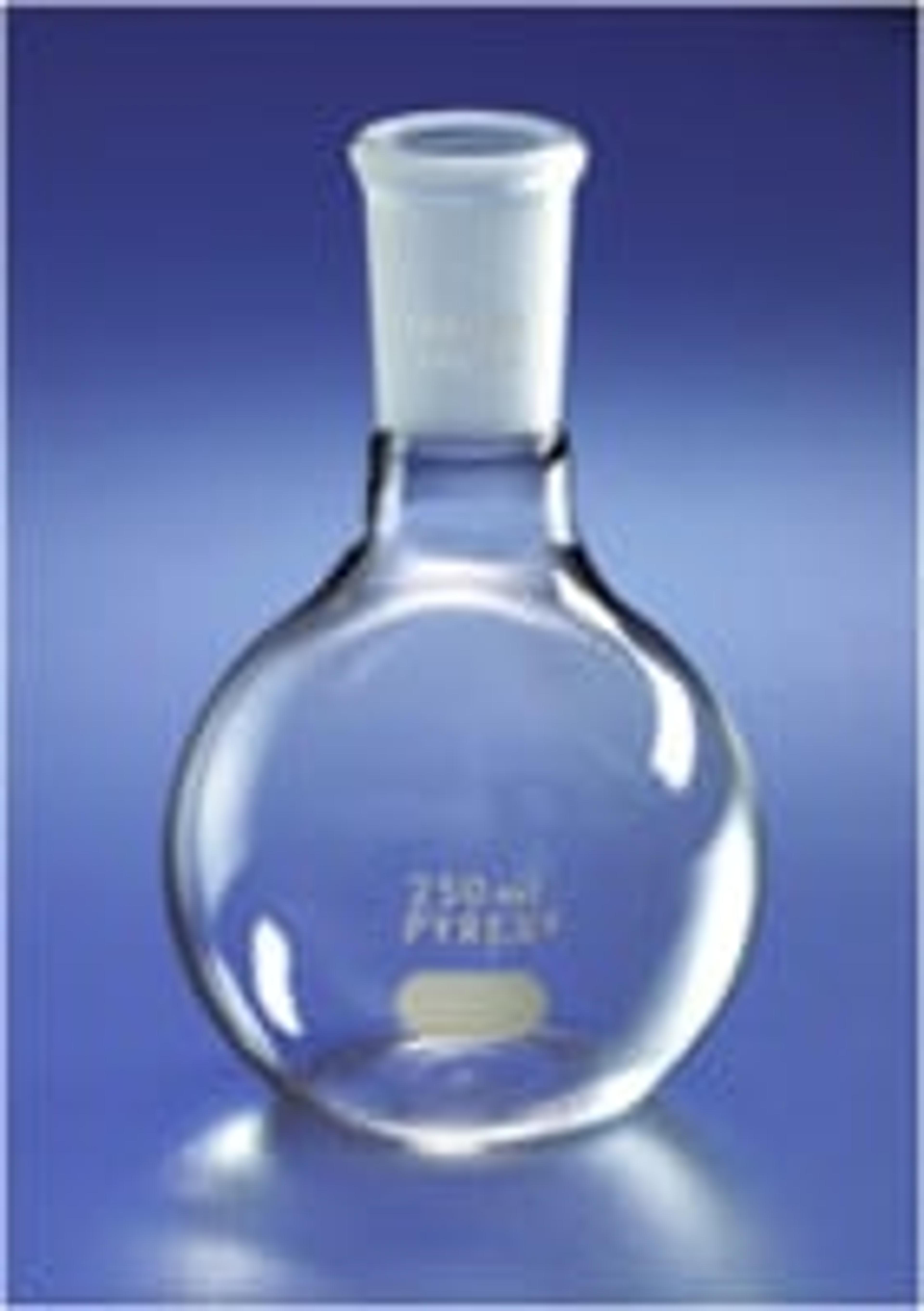 PYREX® 1L Short Neck Boiling Flask, Flat Bottom, 24/40 Standard Taper Joint - Corning Life Sciences - Life Sciences