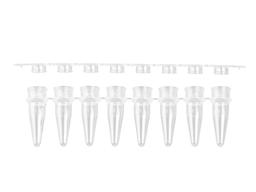 Axygen® 0.2 mL Polypropylene PCR Tube Strips and Flat Cap Strips, 8 Tubes/Strip, 8 Flat Caps/Strip, Clear, Nonsterile - Corning Life Sciences - Life Sciences