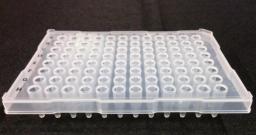 96 Well Half Skirt PCR Plate, 0.2mL (High-Profile), RNase and DNase Free, Clear, 100/CS - Stellar Scientific - Life Sciences