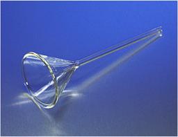PYREX® 75 mm Diameter 60° Angle Fluted Funnel with Long Stem - Corning Life Sciences