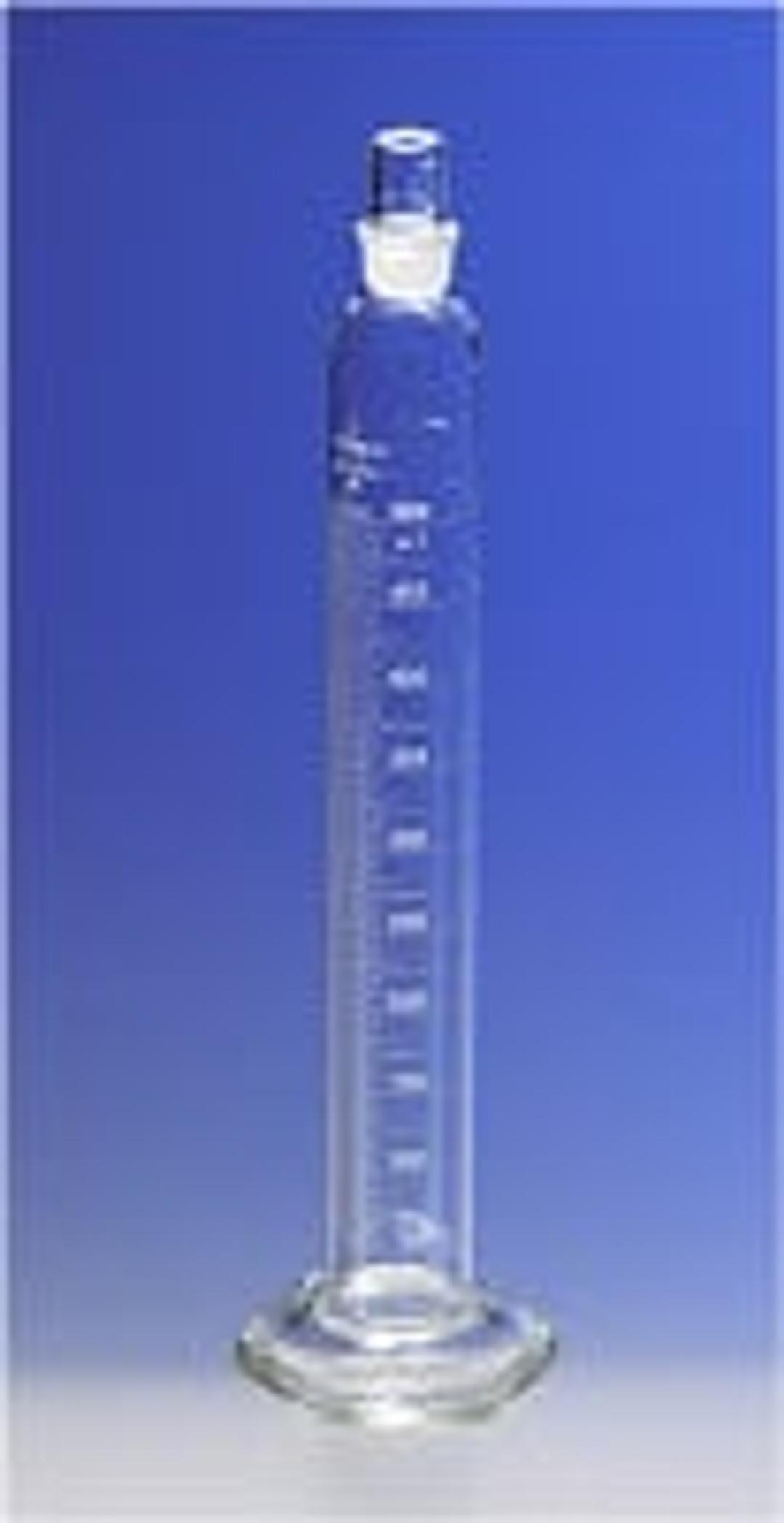 PYREX® 10 mL Single Metric Scale Cylinders, Serialized/Certified Class A, Standard Taper Stopper, White Graduations, TC - Corning Life Sciences - General Lab