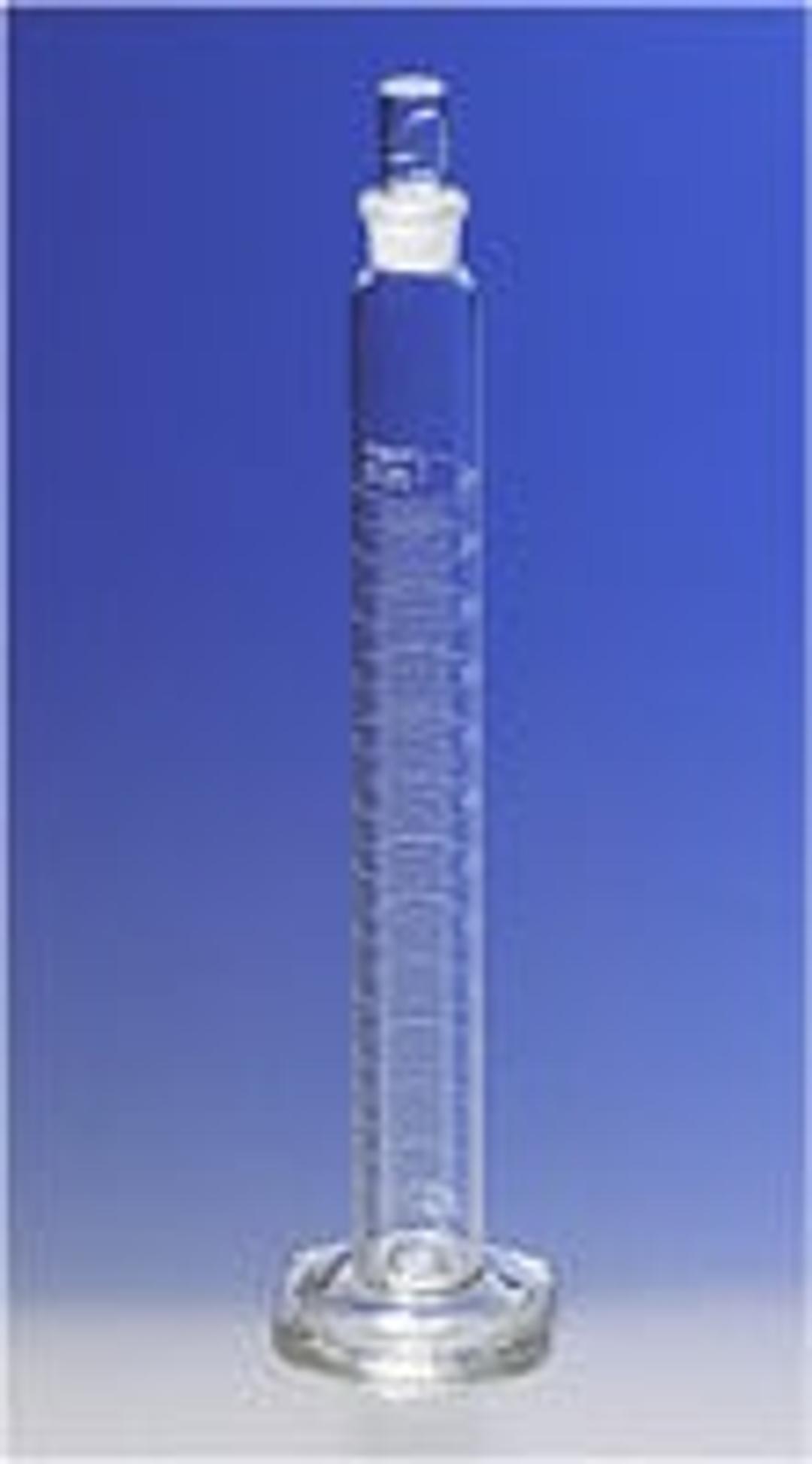 PYREX® 100 mL Single Metric Scale Cylinder, Standard Taper Stopper, White Graduations, TC - Corning Life Sciences - General Lab