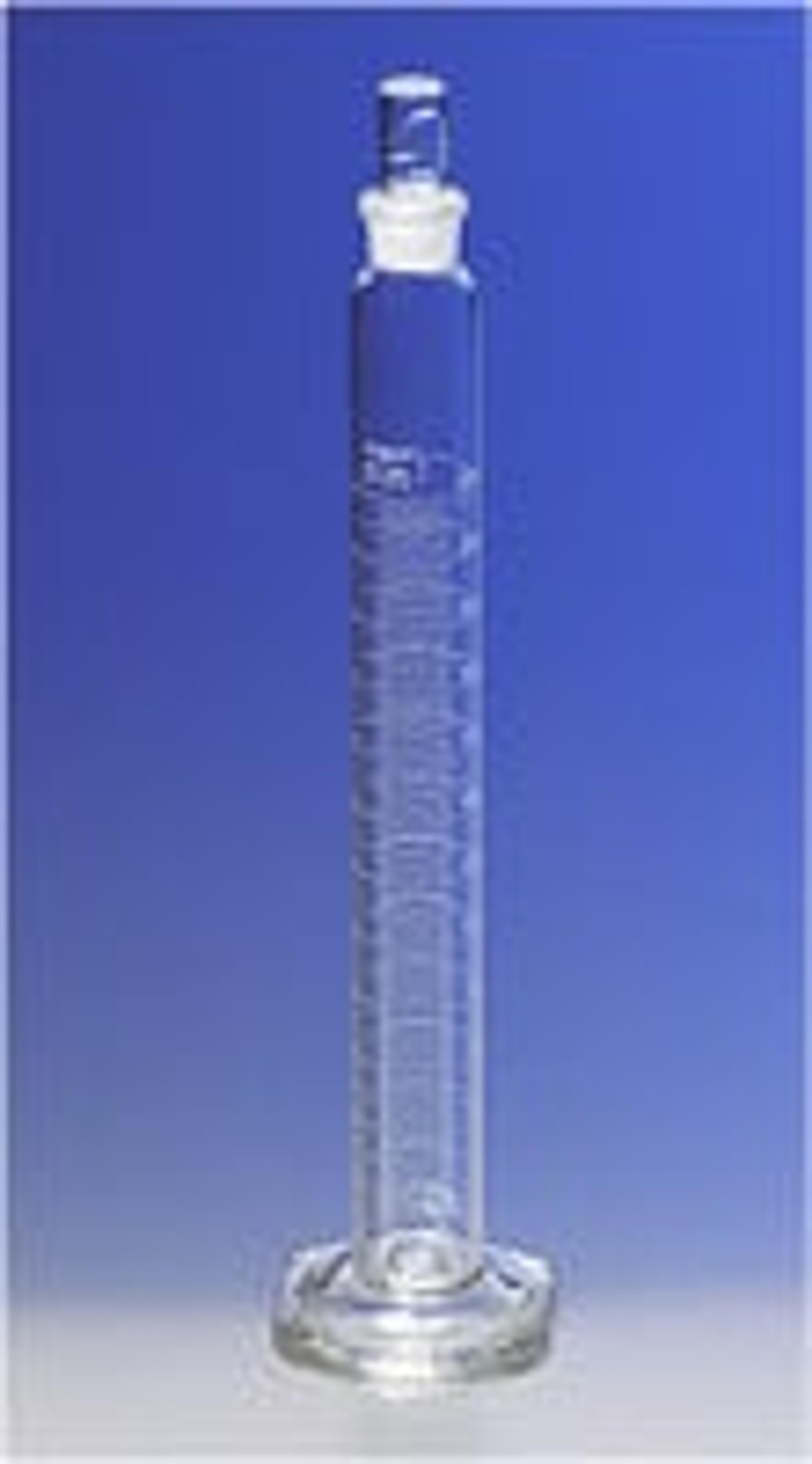 PYREX® 10 mL Single Metric Scale Cylinder, Standard Taper Stopper, White Graduations, TC - Corning Life Sciences - General Lab