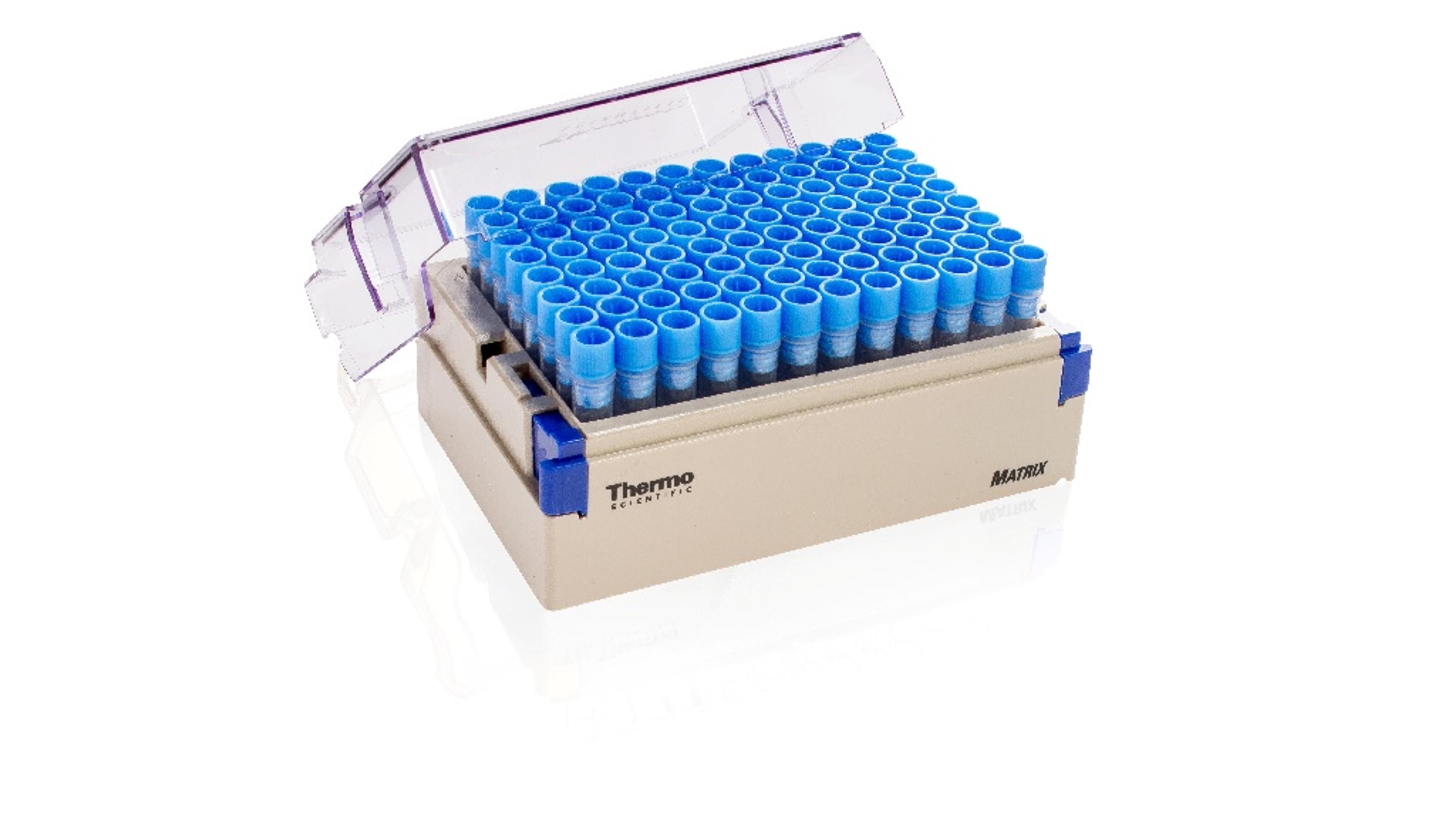 Matrix™ 1.0mL ScrewTop Tubes in Barcoded Latch Racks - Thermo Fisher Scientific - Life Sciences