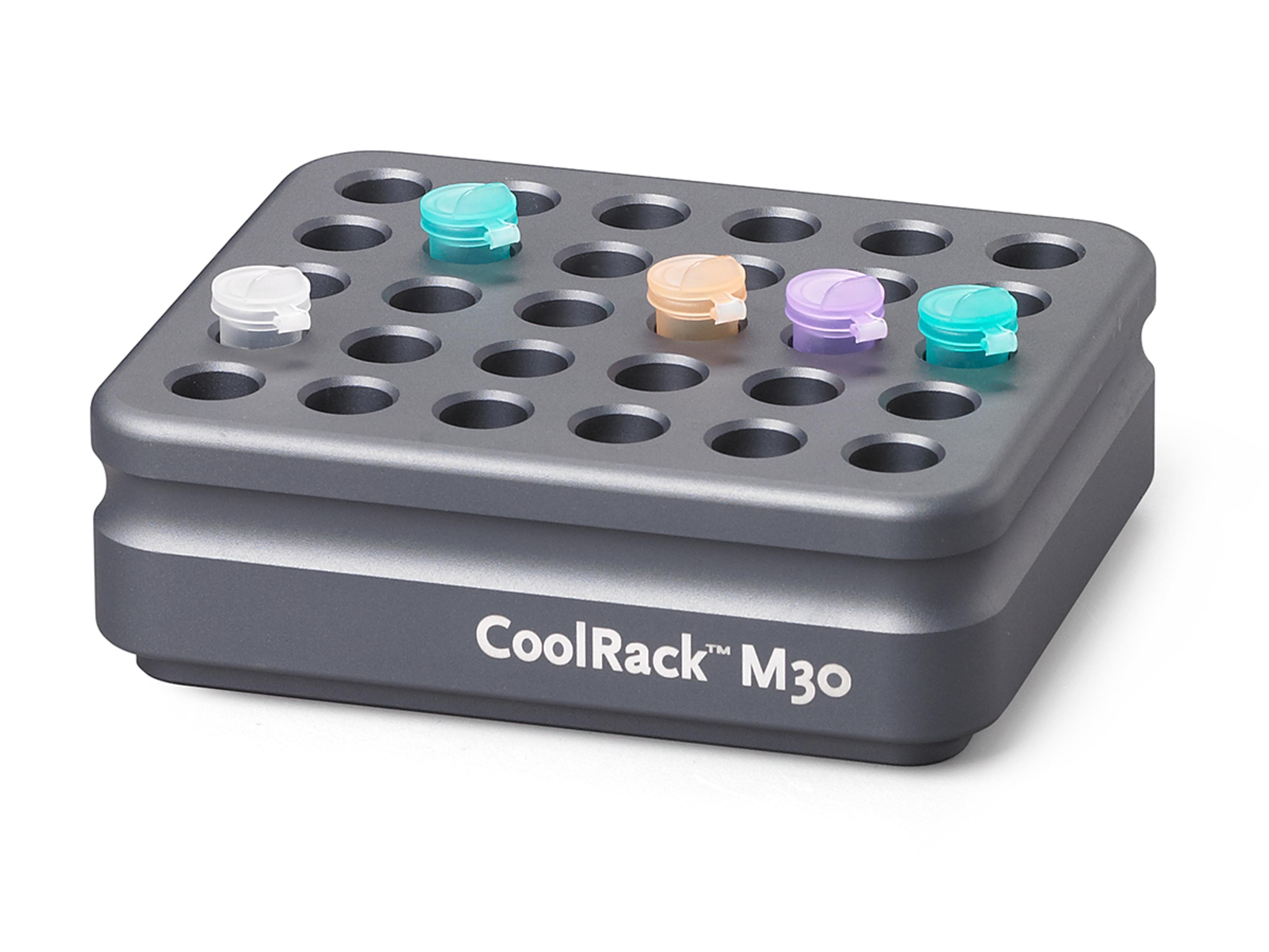 Corning® CoolRack M30, Holds 30 x 1.5 or 2 mL Microcentrifuge Tubes, Gray - Corning Life Sciences - General Lab