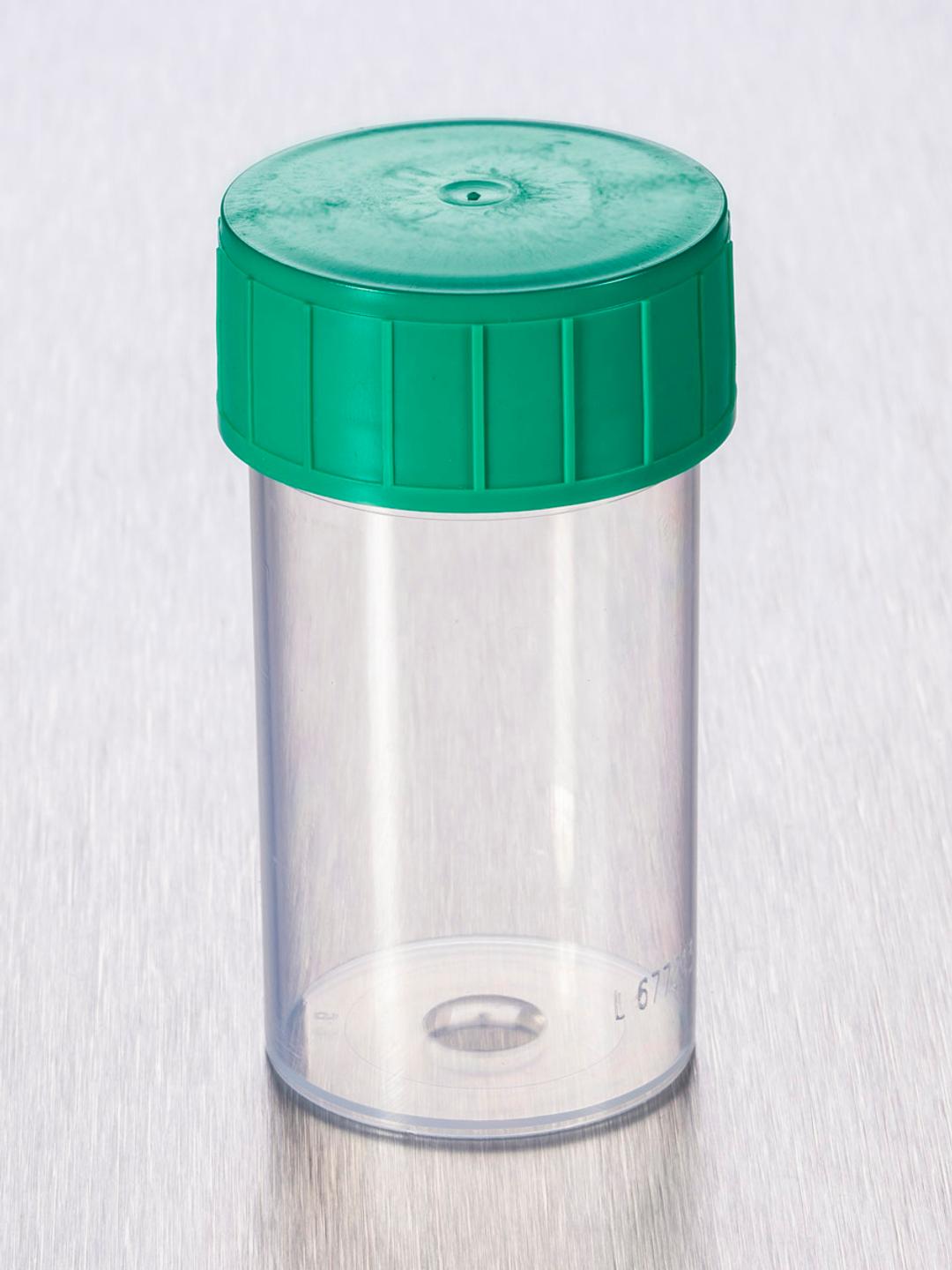 Corning® Gosselin™ Straight Container, 60 mL, PP, Green Screw Cap, Assembled, Sterile, 70/Bag, 700/Case - Corning Life Sciences