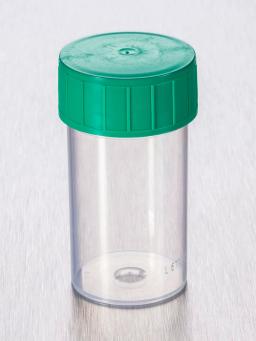 Corning® Gosselin™ Straight Container, 60 mL, PP, Green Screw Cap, Assembled, Sterile, 70/Bag, 700/Case - Corning Life Sciences