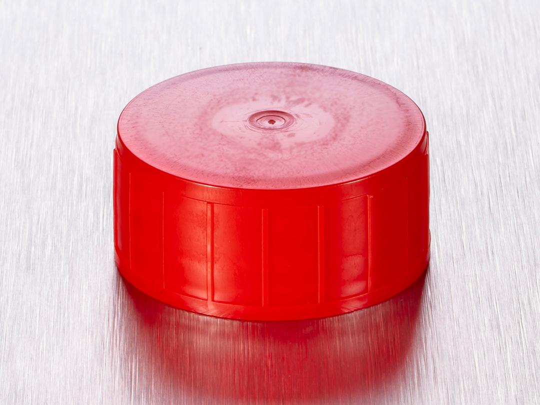 Corning® Gosselin™ Screw Cap for 60 mL Straight Container, Red PE, 350/Bag, 2450/Case - Corning Life Sciences