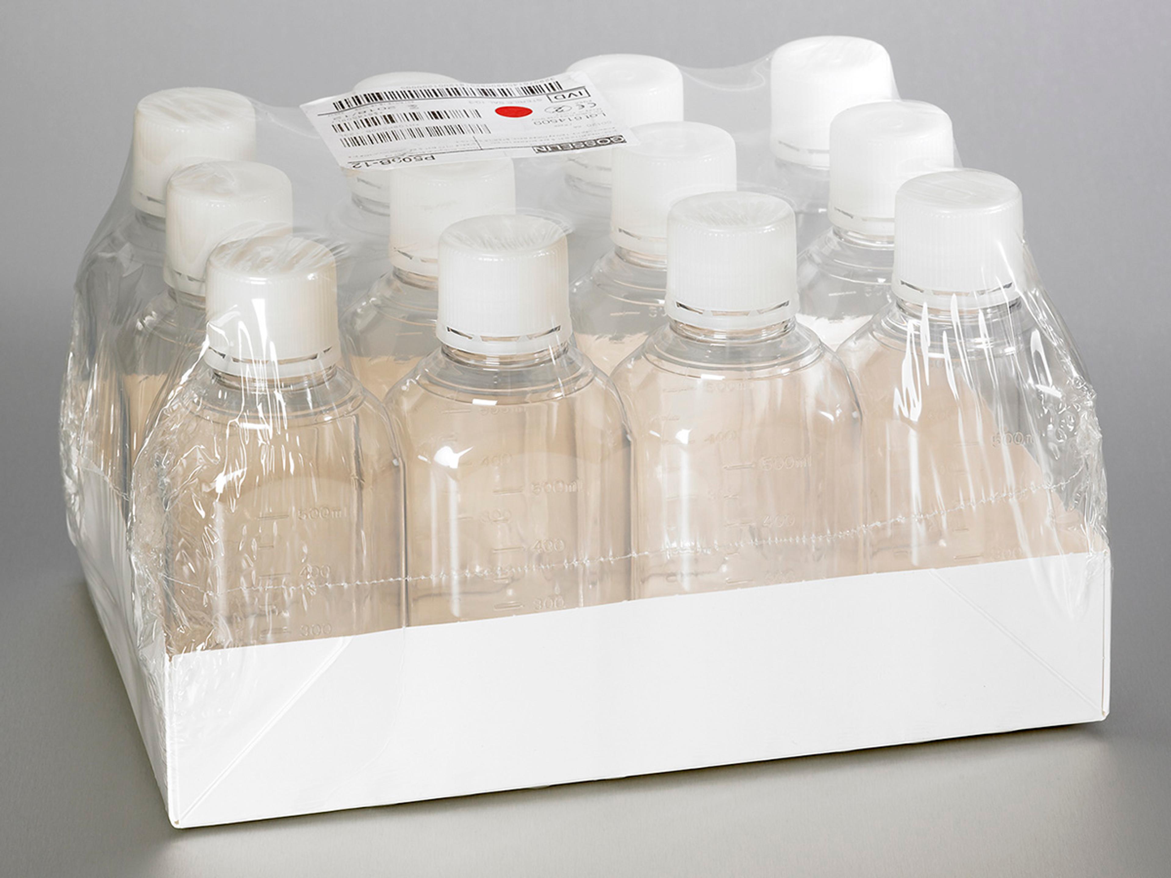 Corning® 500 mL Octagonal PET Storage Bottles with 31.7 mm Screw Caps, Sterile - Corning Life Sciences - General Lab