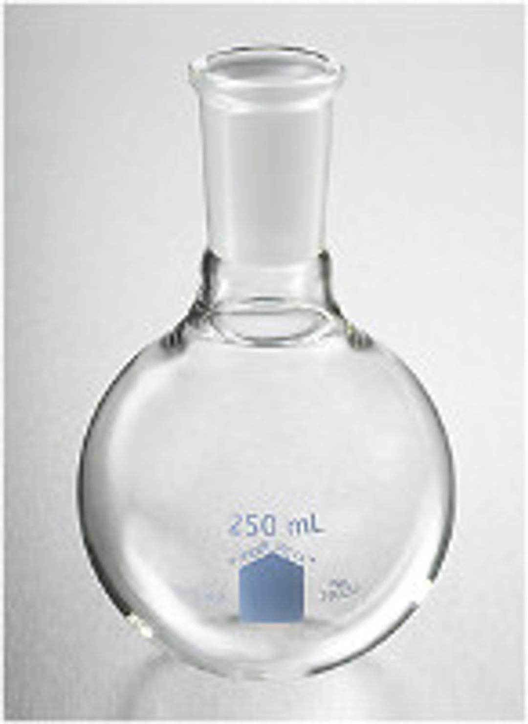 PYREX® VISTA™ 50 mL Short Neck Boiling Flask, Round Bottom, 19/38 Standard Taper Joint - Corning Life Sciences - General Lab