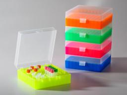 Axygen® Microcentrifuge Tube Storage Box, 100 x 1.5 to 2.0 mL, Multi-color Pack - Corning Life Sciences