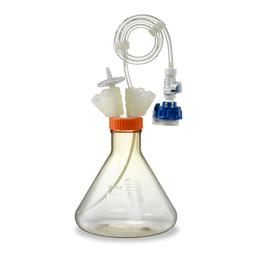 Corning® Ascent® 3L Erlenmeyer Flask for storage with ¼” Aseptic Disconnector - Corning Life Sciences - General Lab