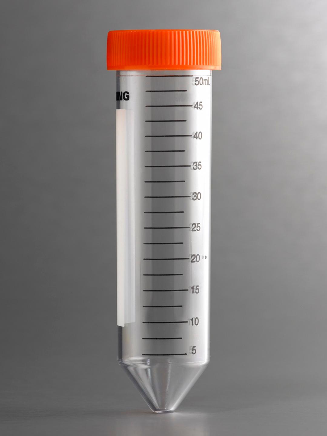 Corning® 50 mL PP Centrifuge Tubes, Conical Bottom with CentriStar™ Cap, Universal Rack Packed, Sterile, 25/Universal Rack, 300/Case - Corning Life Sciences