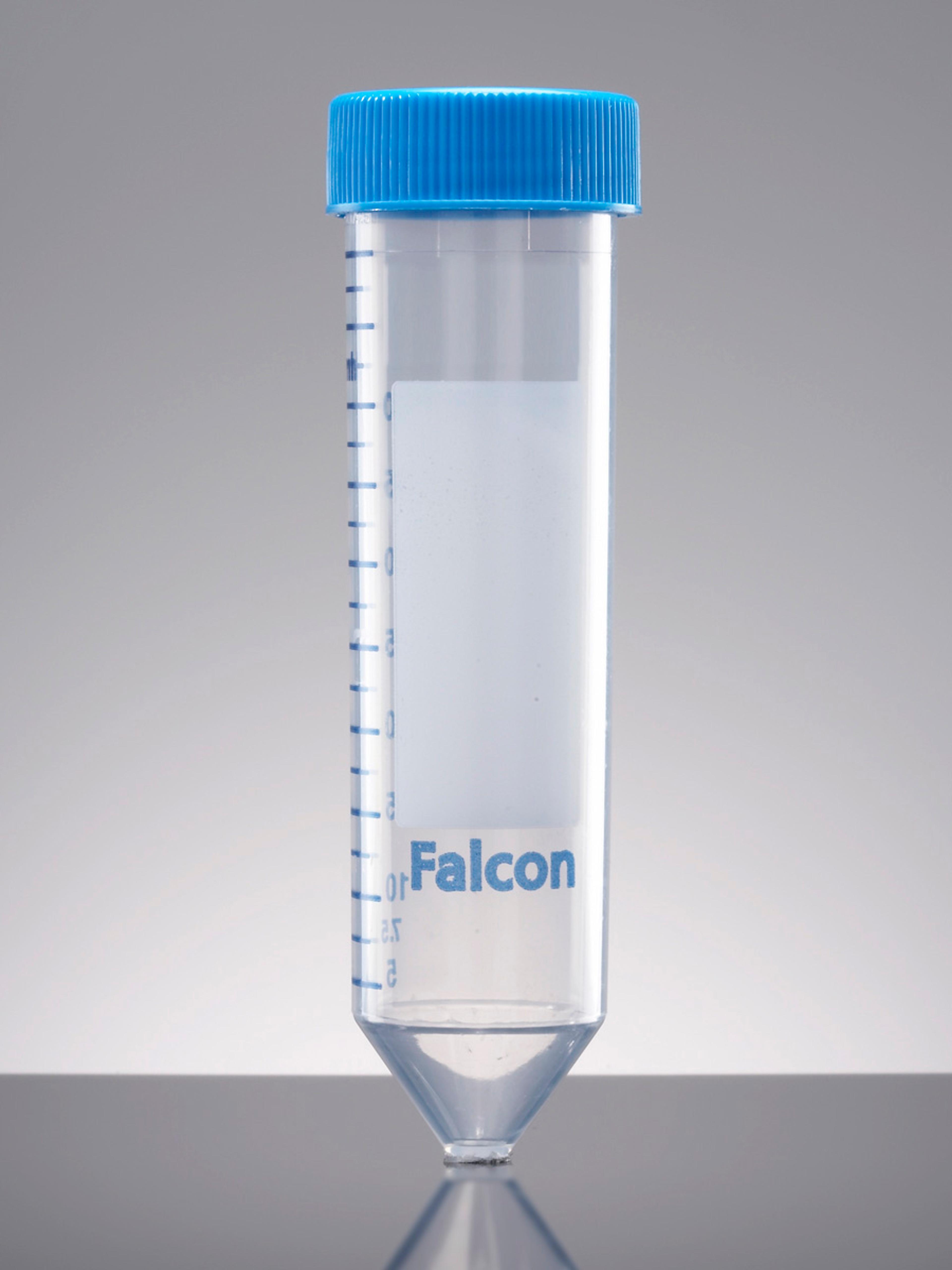 Falcon® 50 mL High Clarity PP Centrifuge Tube, Conical Bottom, Sterile, 25/Rack, 500/Case - Corning Life Sciences