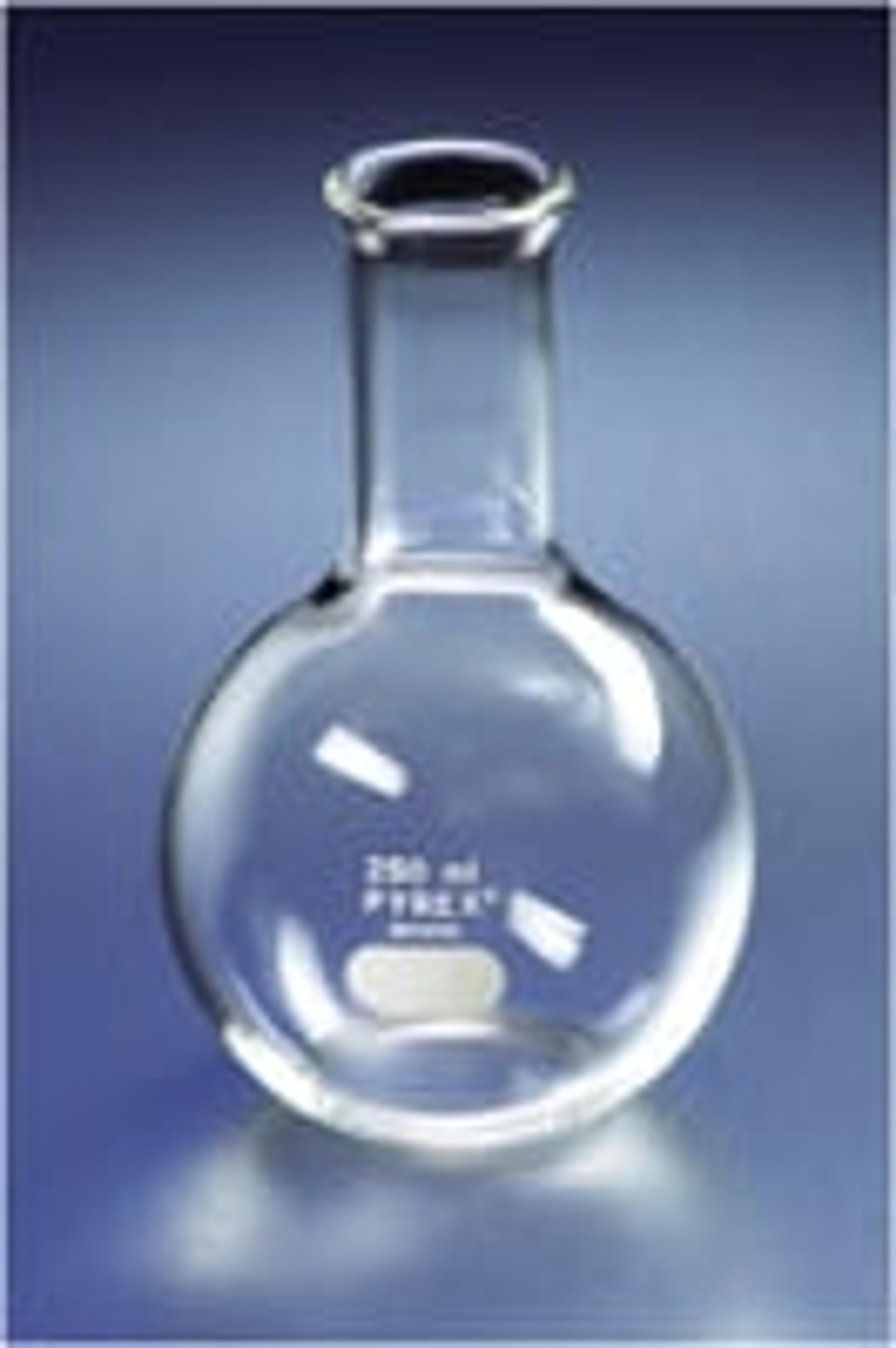 PYREX® 125 mL Long Neck Boiling Flask, Flat Bottom and Tooled Mouth - Corning Life Sciences - Life Sciences