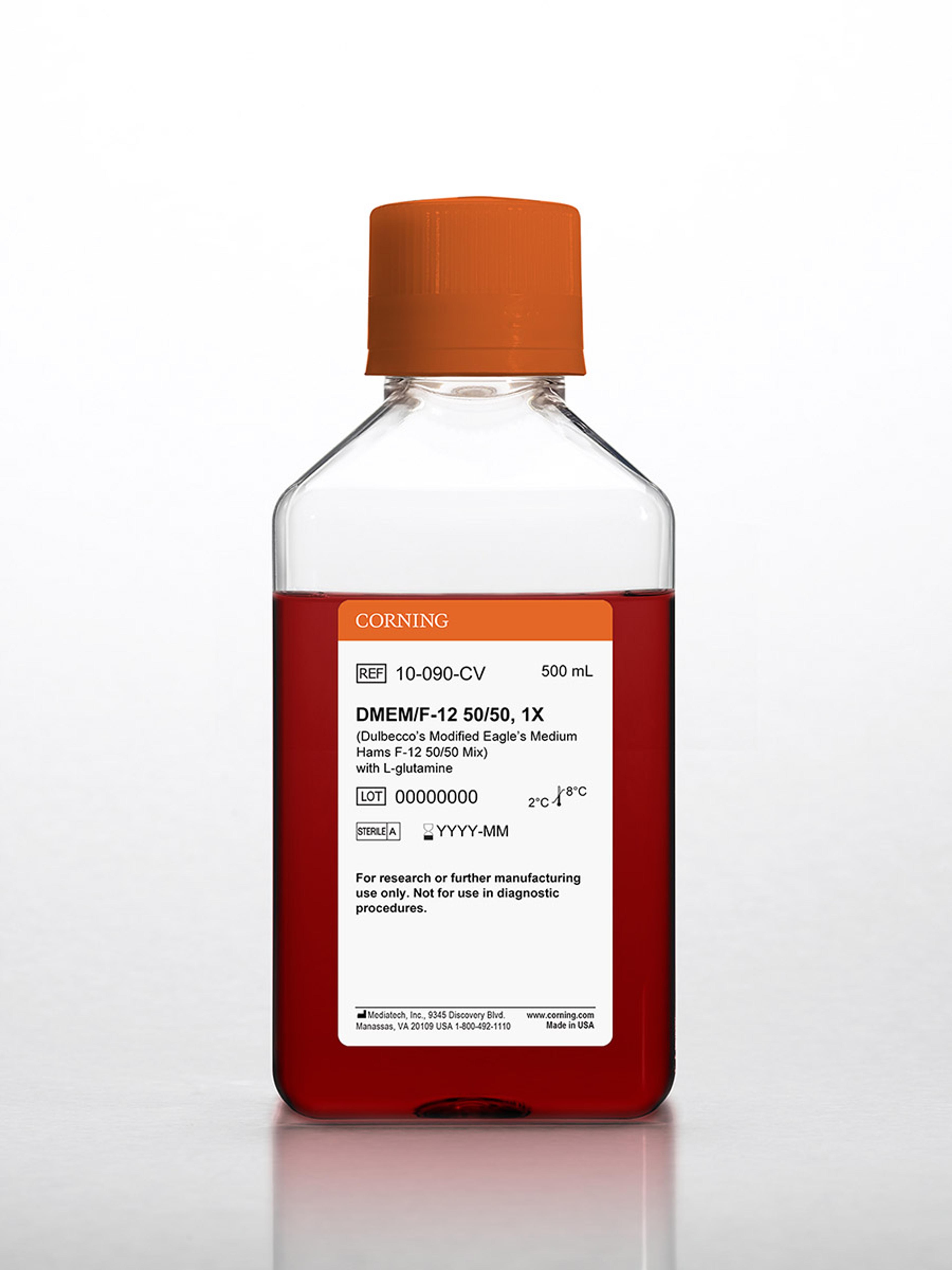 Corning® 500 mL DMEM (Dulbecco’s Modified Eagle’s Medium)/Hams F-12 50/50 Mix - Corning Life Sciences